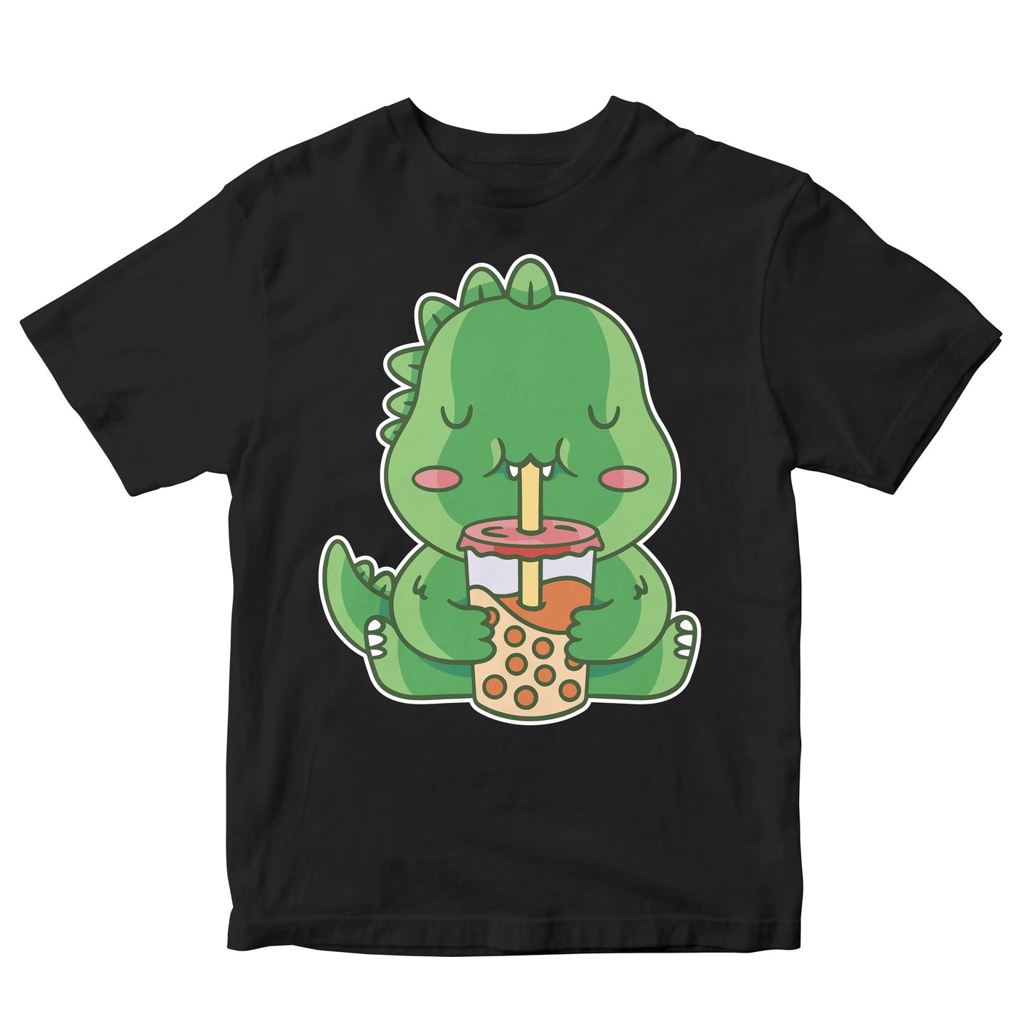 Baby Dinosaur Drinking Boba Tea Toddler