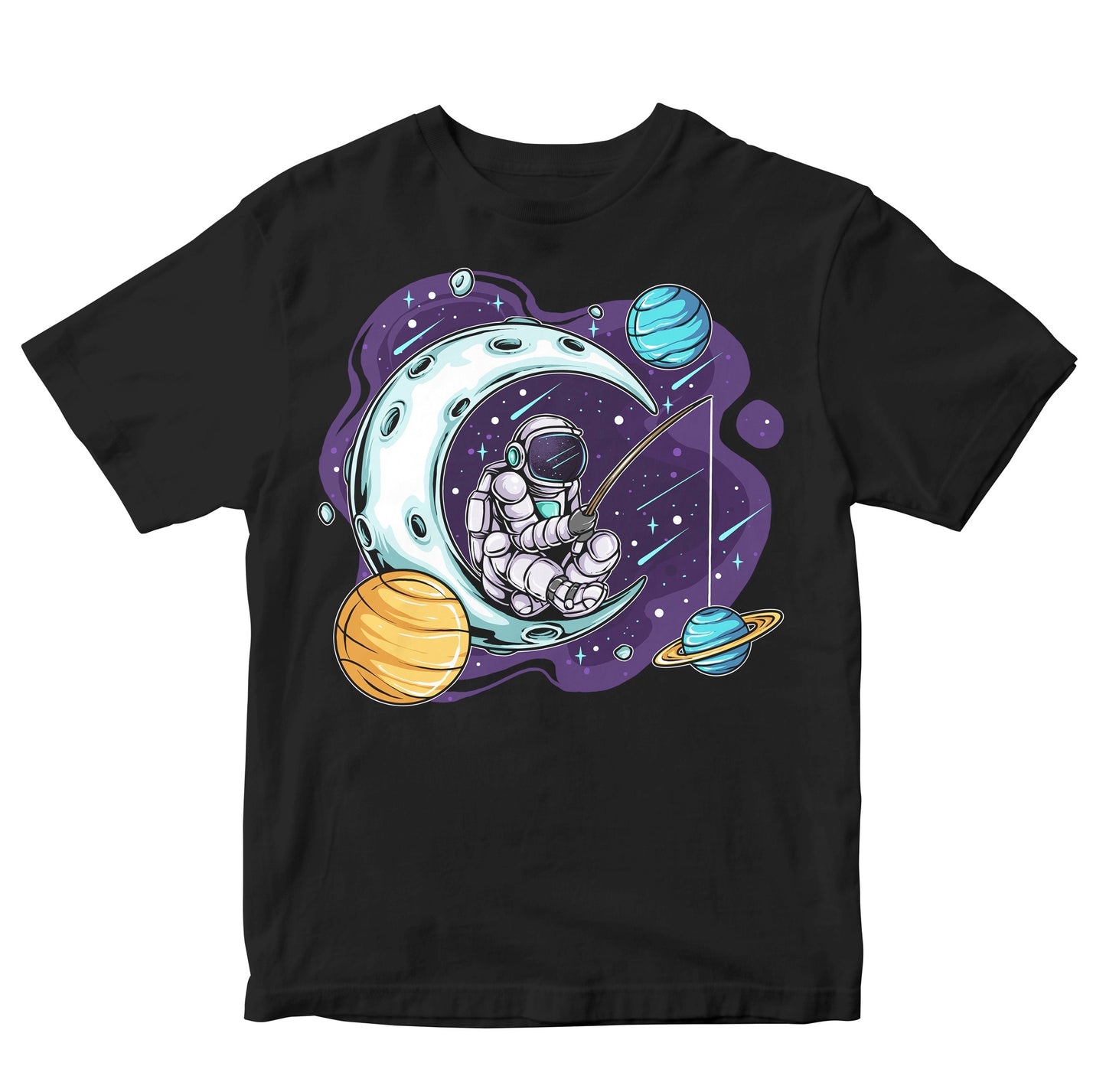 Astronaut Fishing In Space Kids