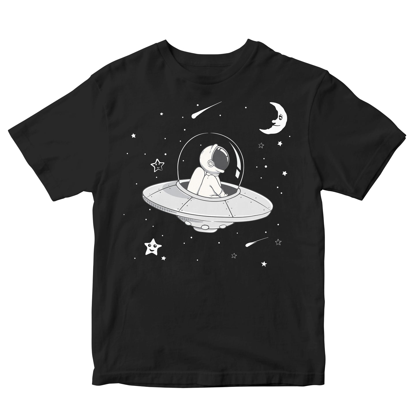 Astronaut In UFO Type Spacecraft Kids