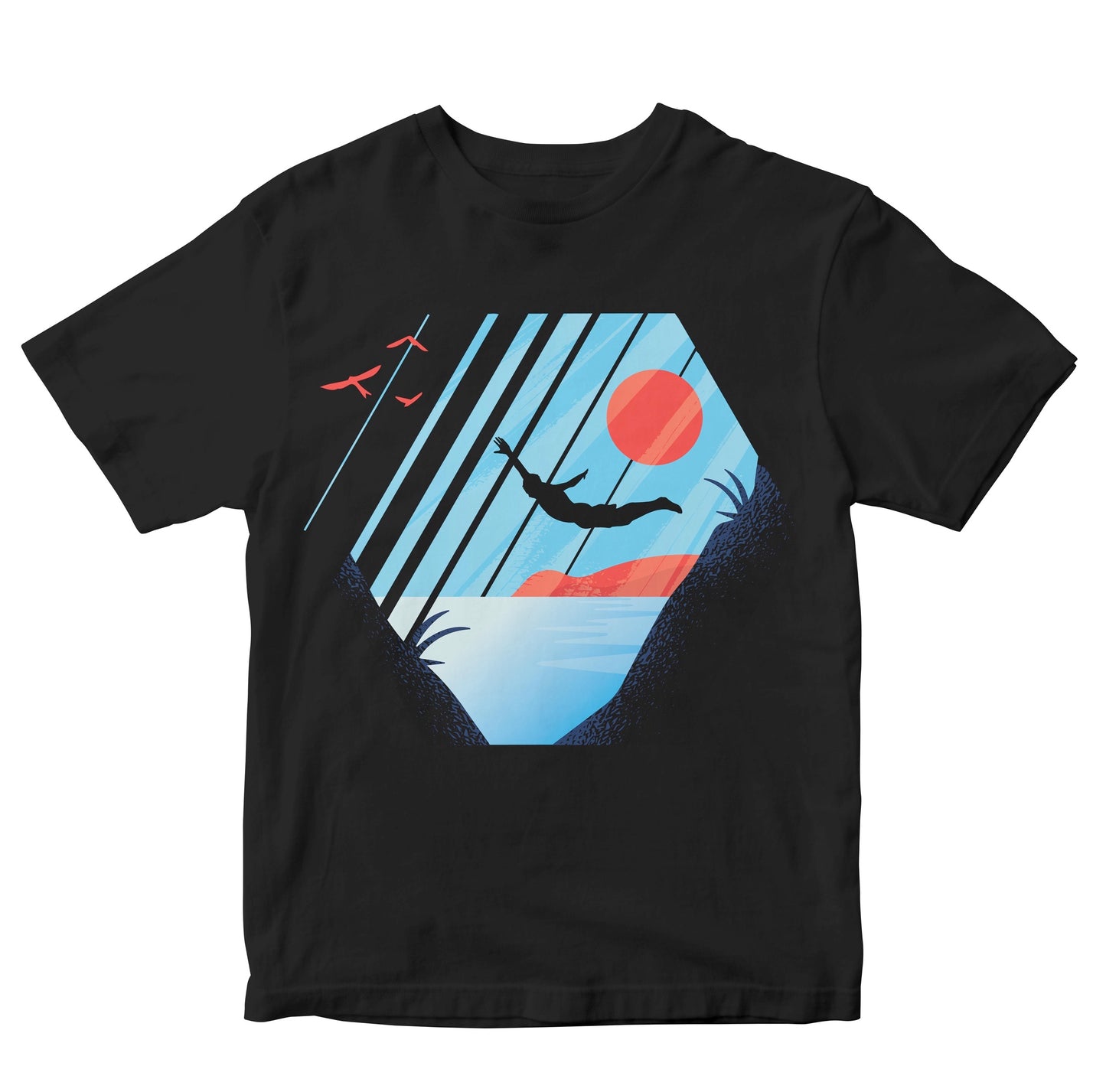 Cliff Diving - Scenic Sunset Kids