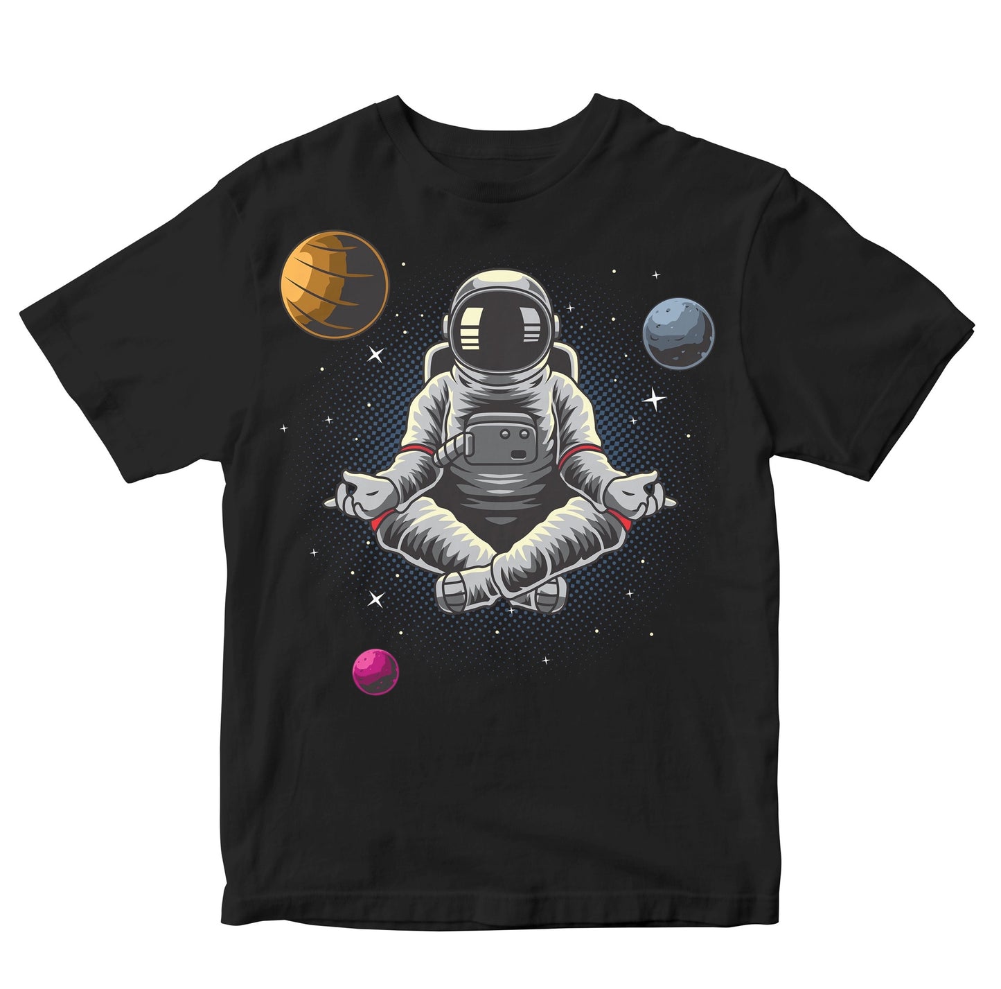 Astronaut Meditating In Space Kids