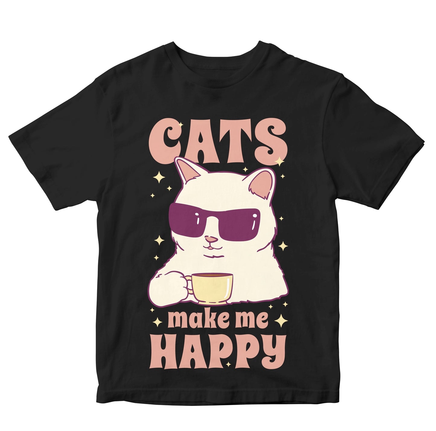 Cats Make Me Happy - Cool Cat Kids