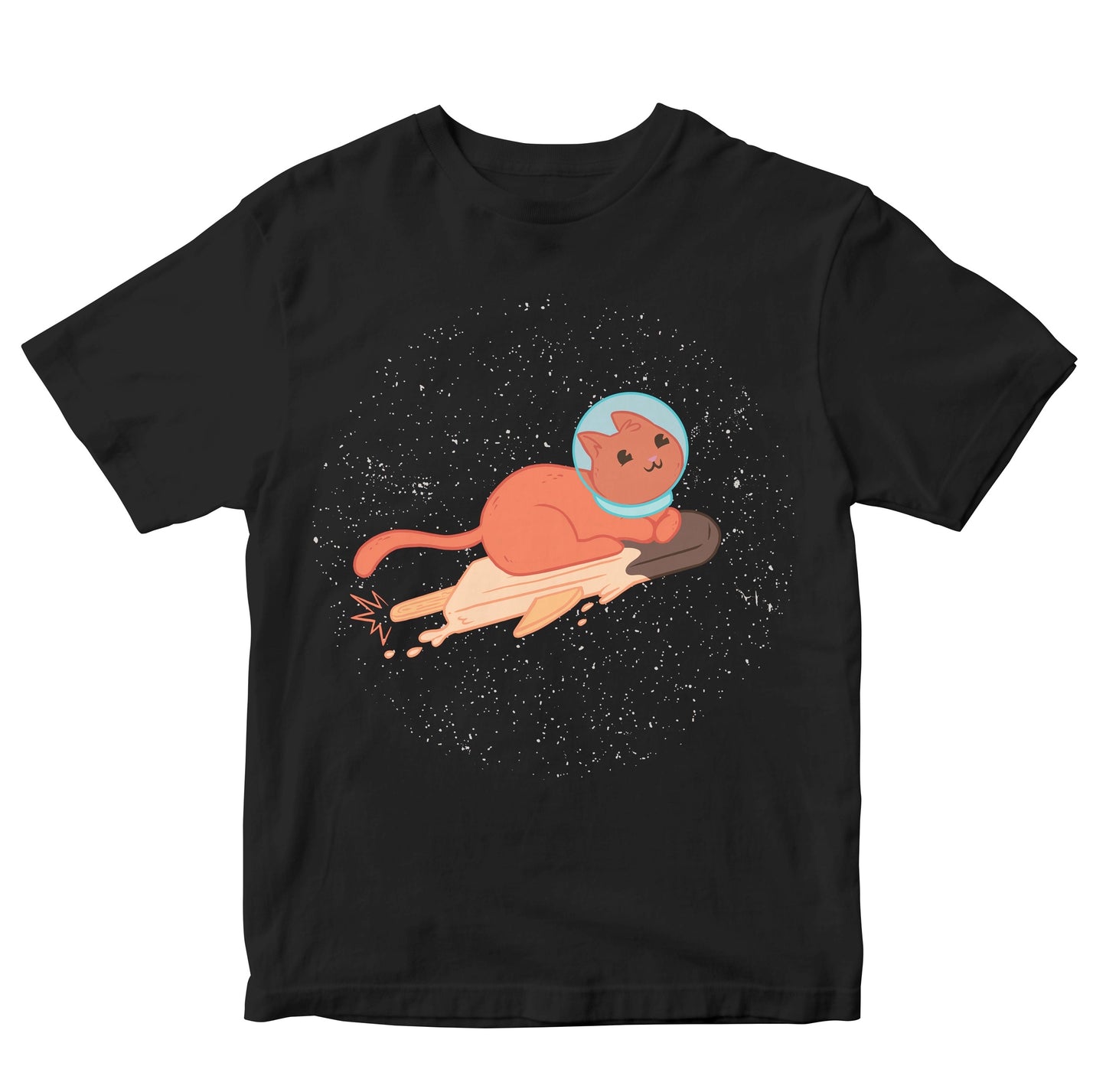 Astronaut Cat On Ice Cream Kids