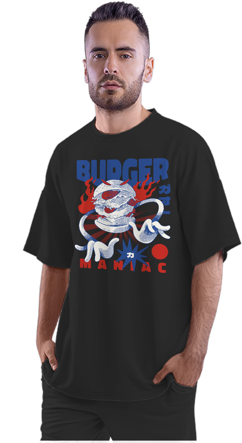 Burger Monster Kaiju Oversized Unisex T-shirt