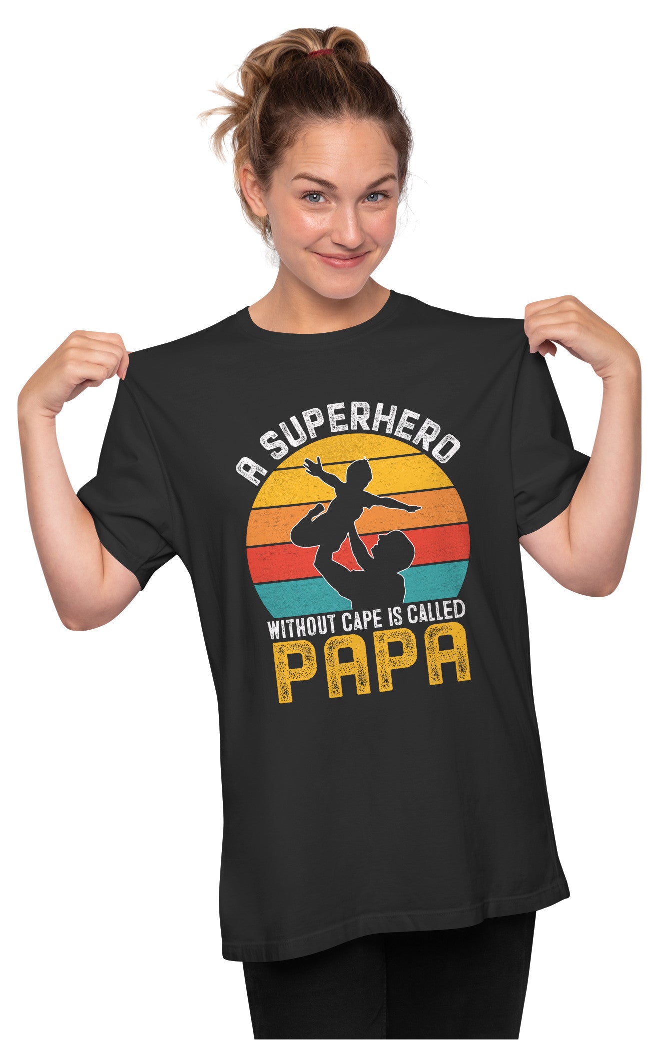 Papa - A Superhero Oversized Unisex T-shirt