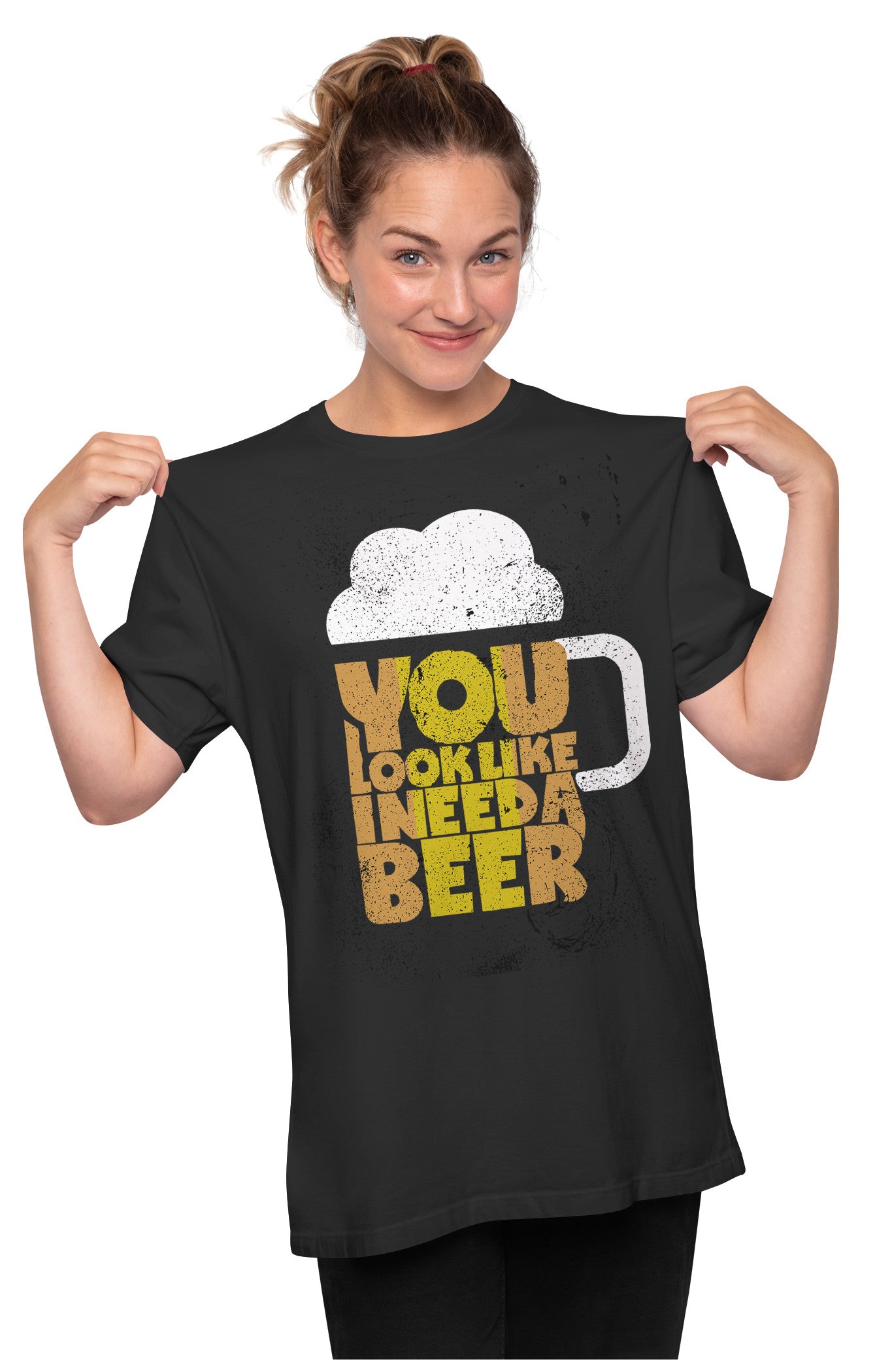 You Look Like I Need A Beer - Funny Oversized Unisex T-shirt