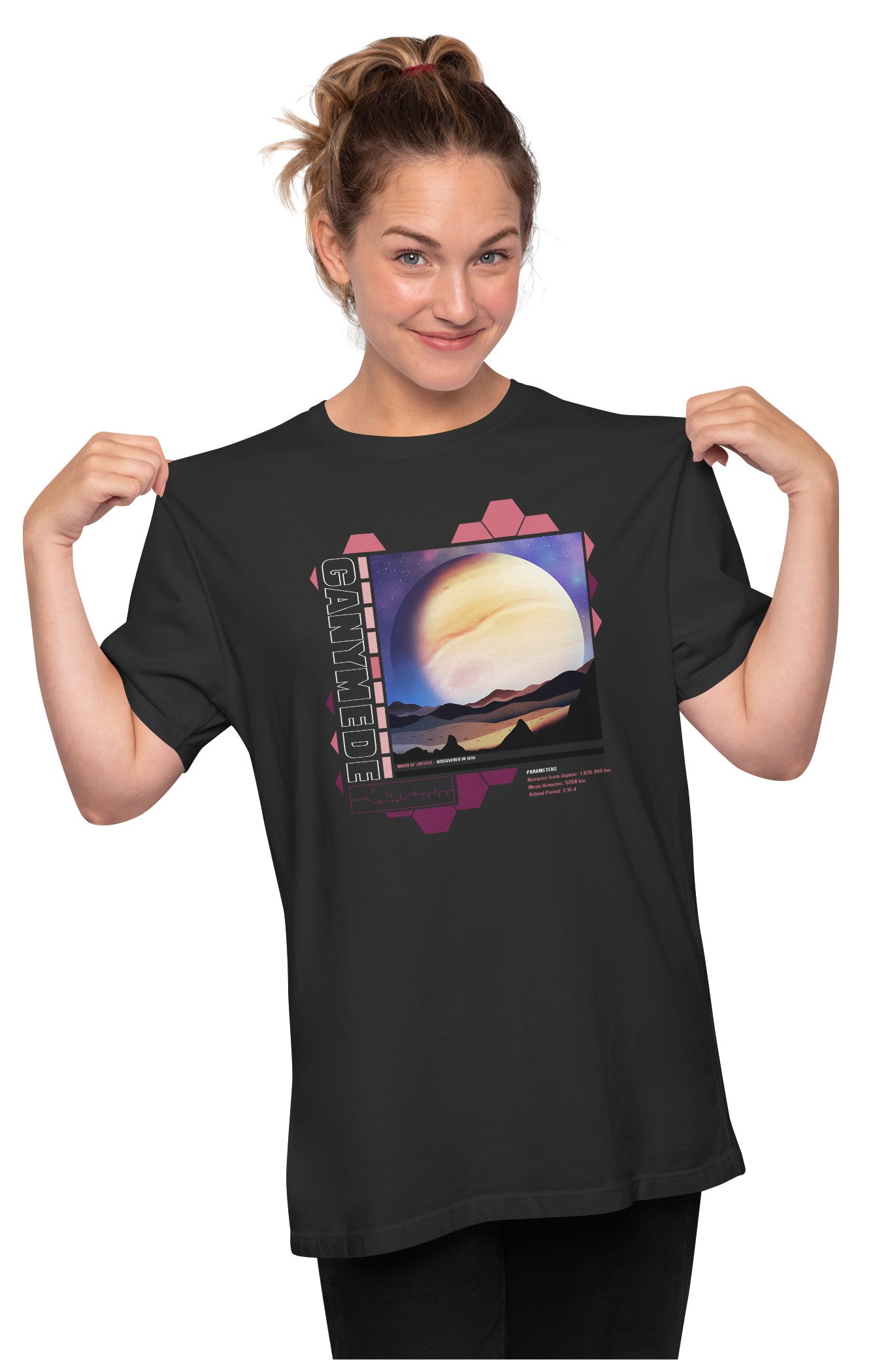 Ganymede - Moon of Jupiter Oversized Unisex T-shirt