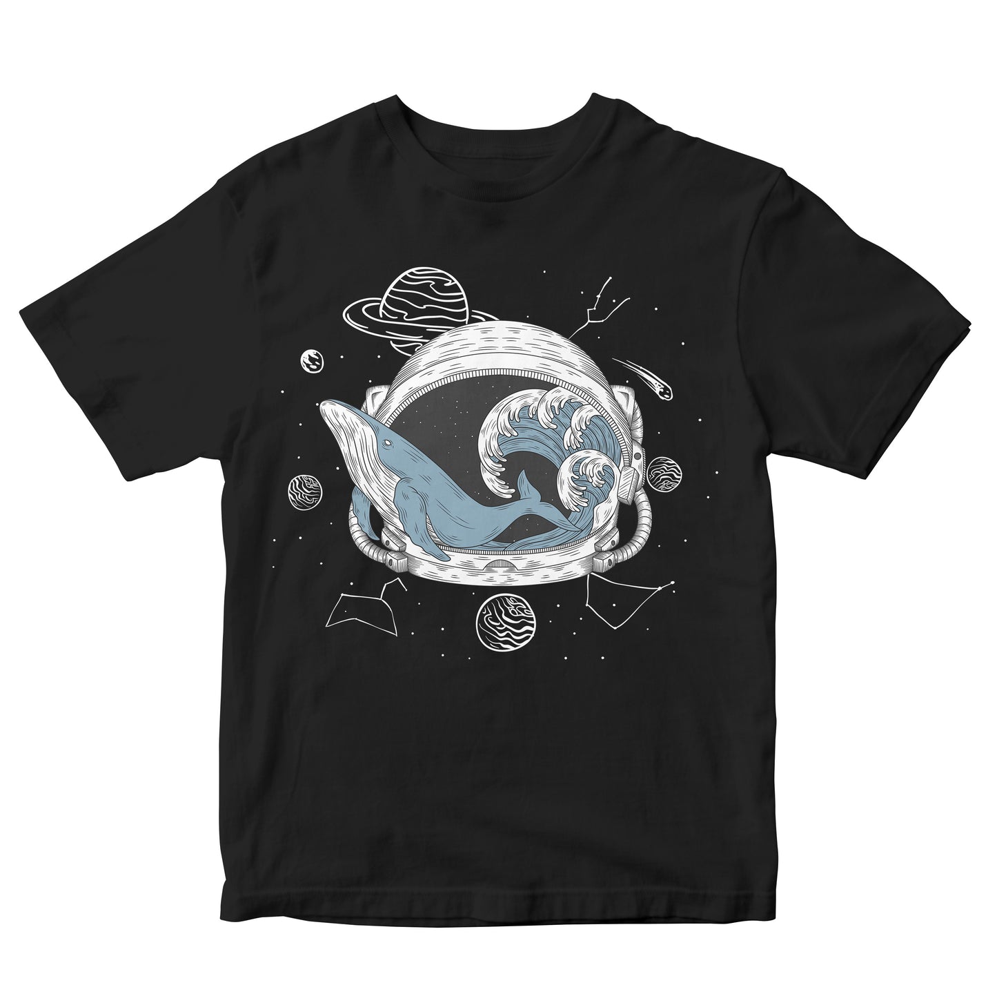 Celestial Whale Astronaut Helmet Art Toddler