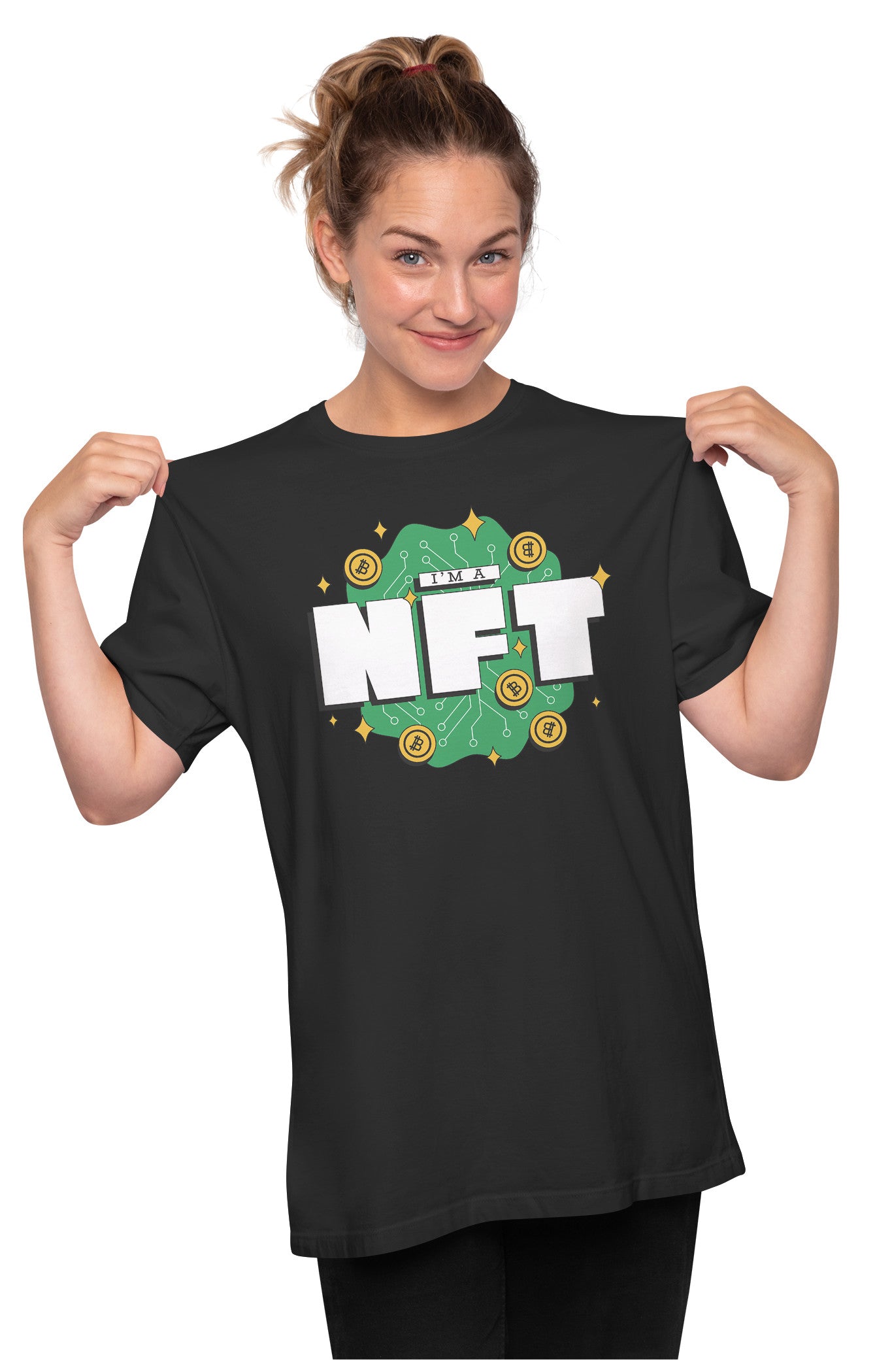 I'm A NFT - Crypto Joke Oversized Unisex T-shirt