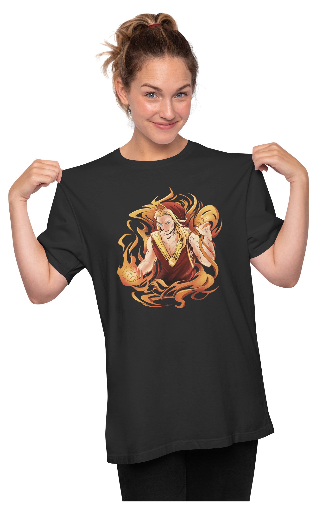 Fire Enchantment Elf Oversized Unisex T-shirt