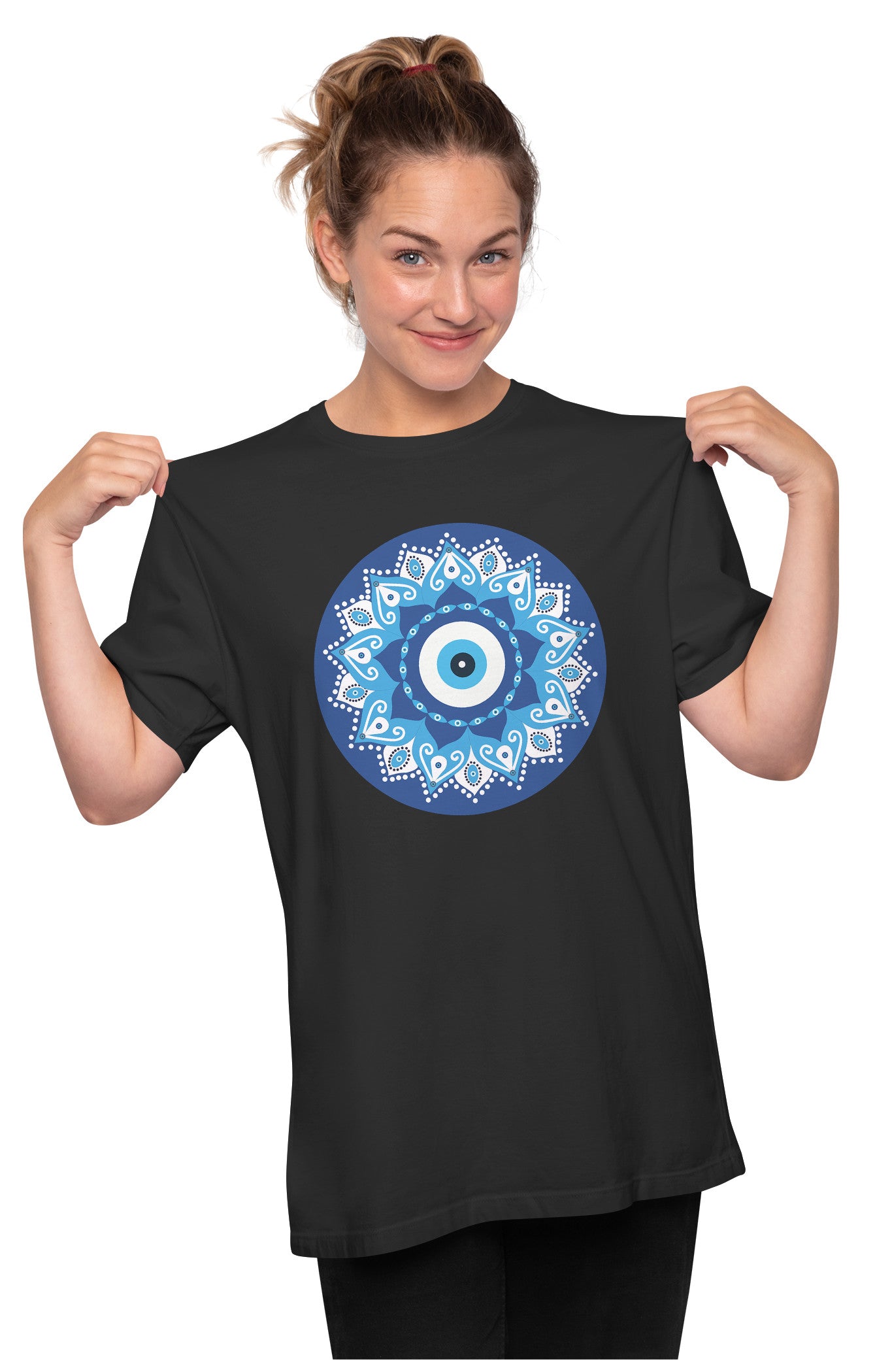 Evil Eye Mandala Oversized Unisex T-shirt