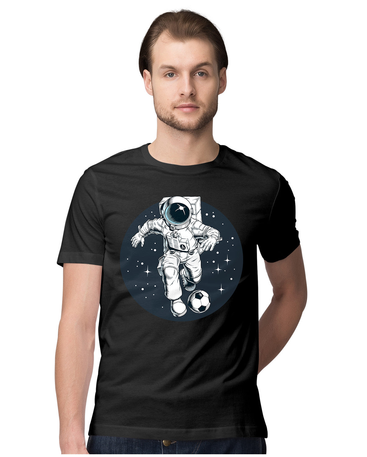 Astronaut Playing Football In Space