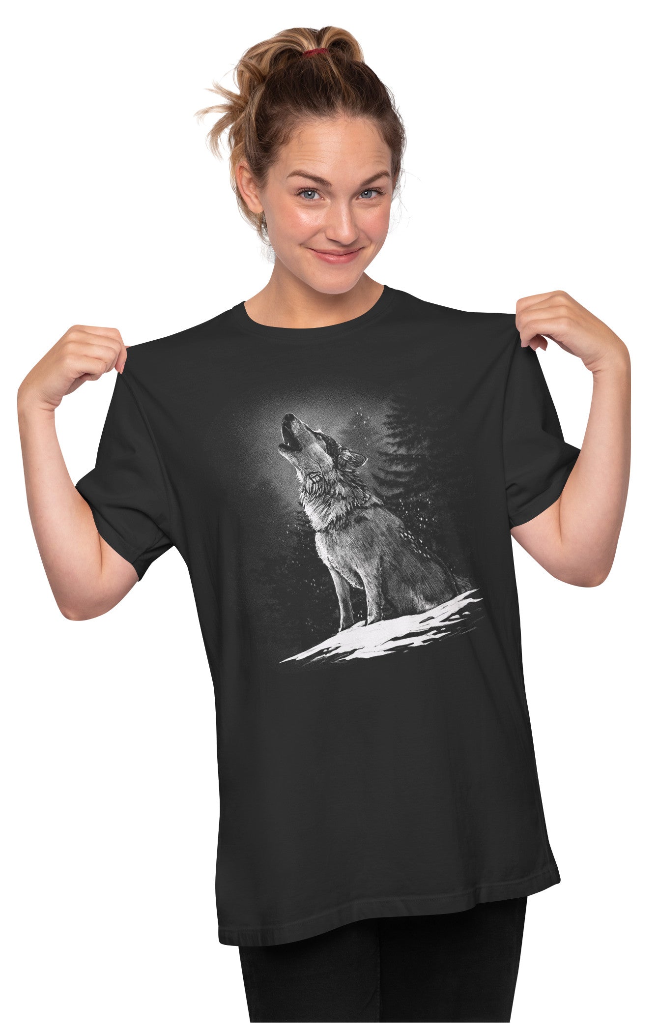 Howling Wolf Oversized Unisex T-shirt