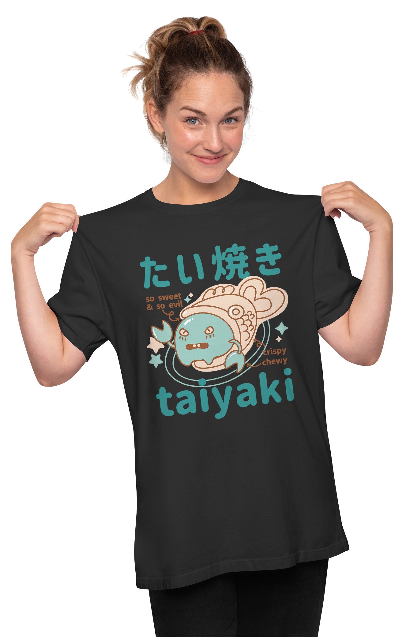 Cool Taiyaki Food Monster - Japanese Oversized Unisex T-shirt