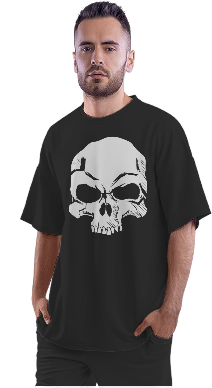 Cool Evil Skull Oversized Unisex T-shirt