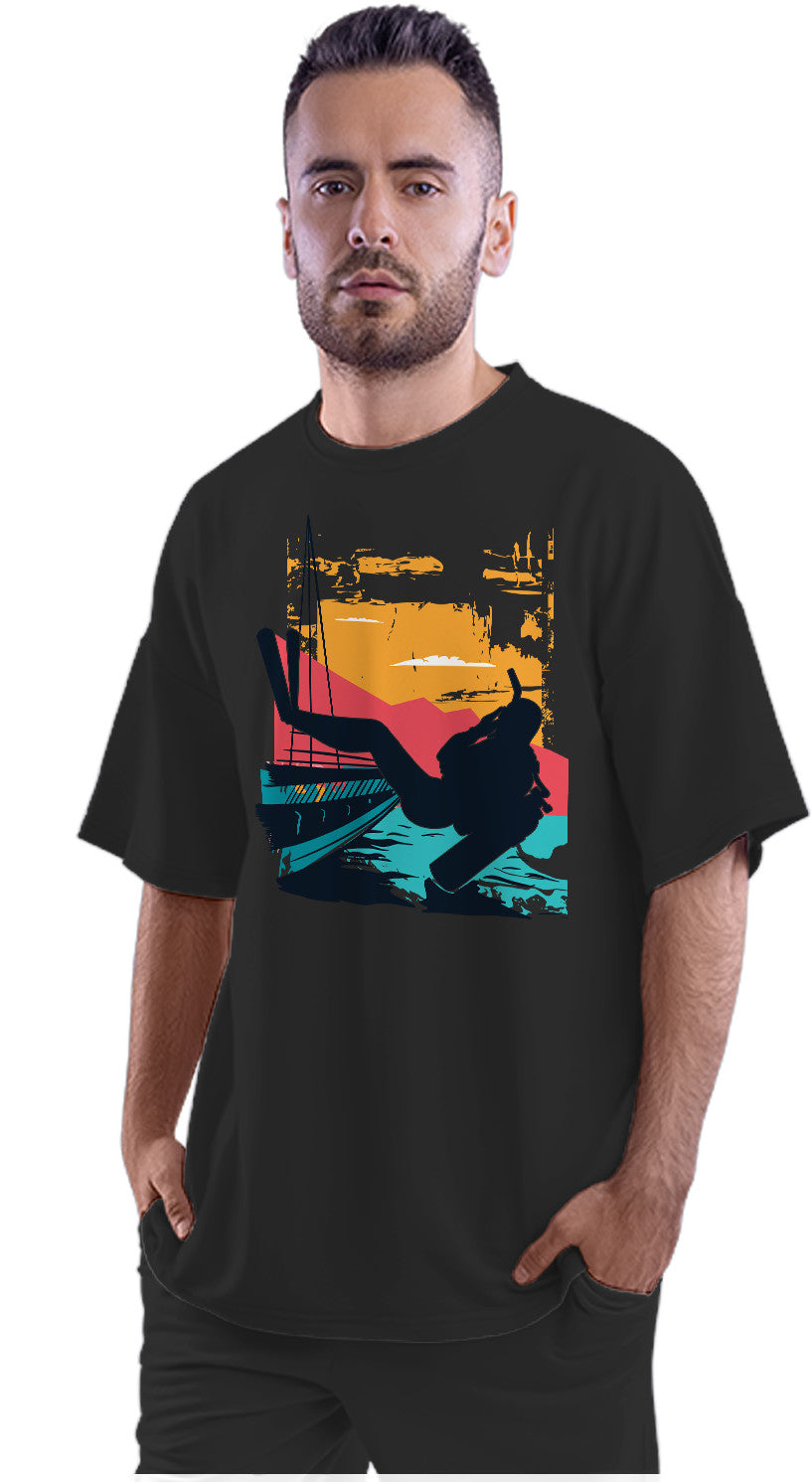 Scuba Diving Oversized Unisex T-shirt