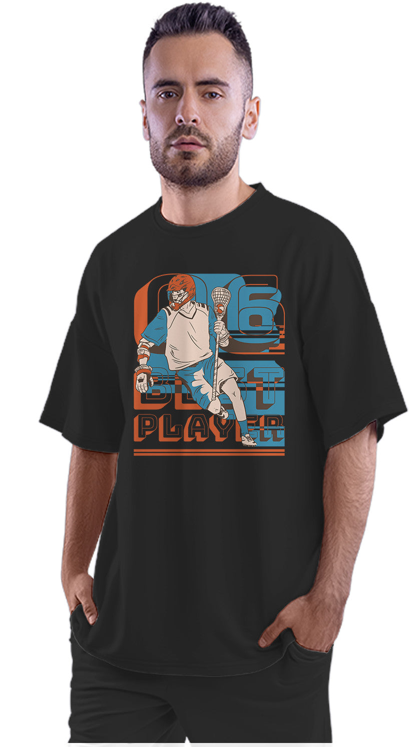 Lacrosse Player - Sports Oversized Unisex T-shirt