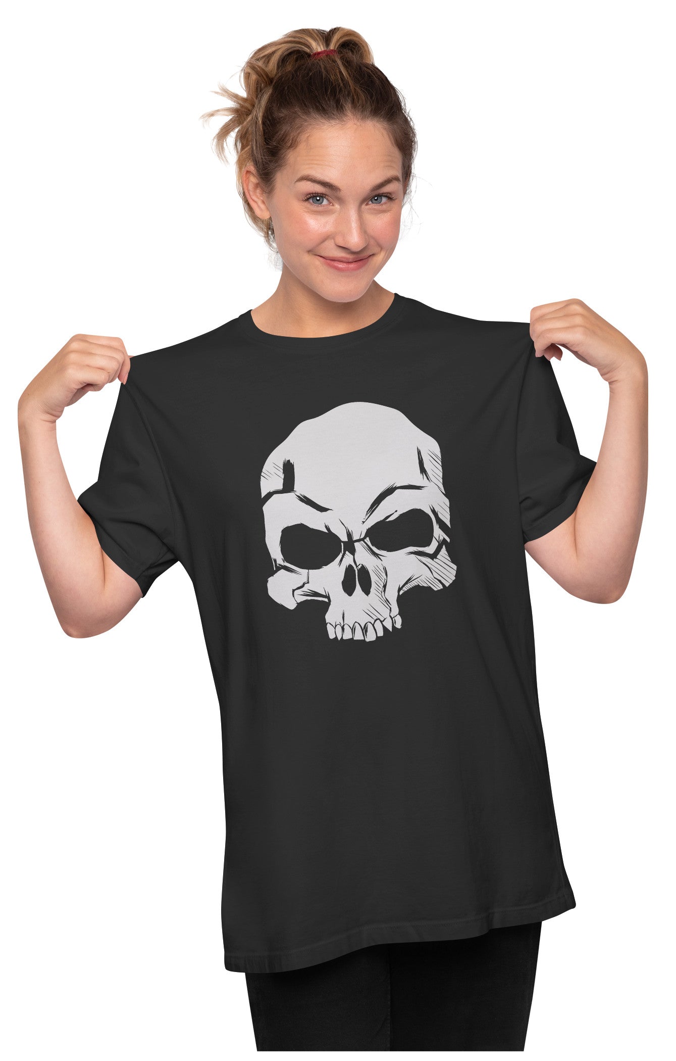 Cool Evil Skull Oversized Unisex T-shirt