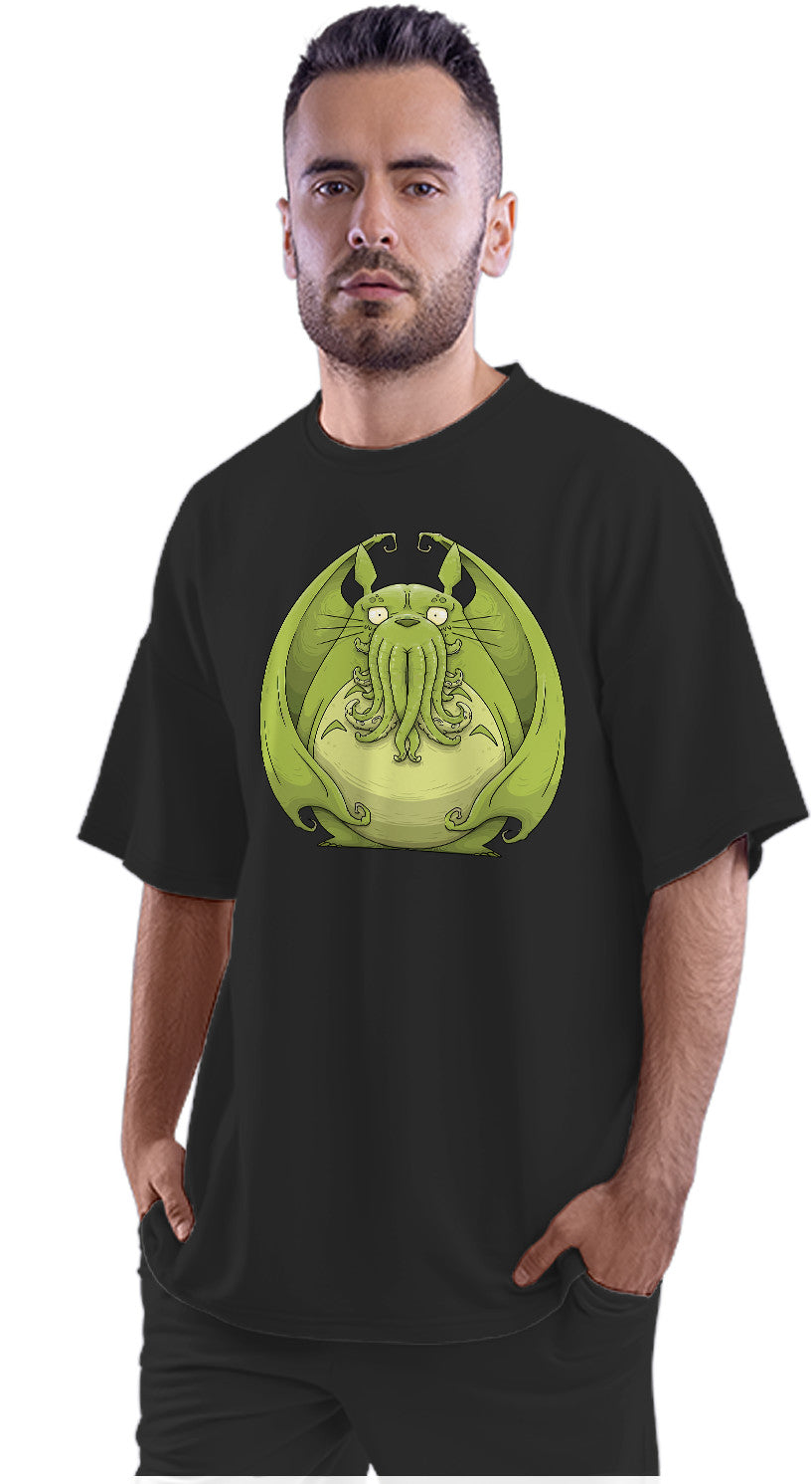 Totoro Cthulhu Crossover Oversized Unisex T-shirt