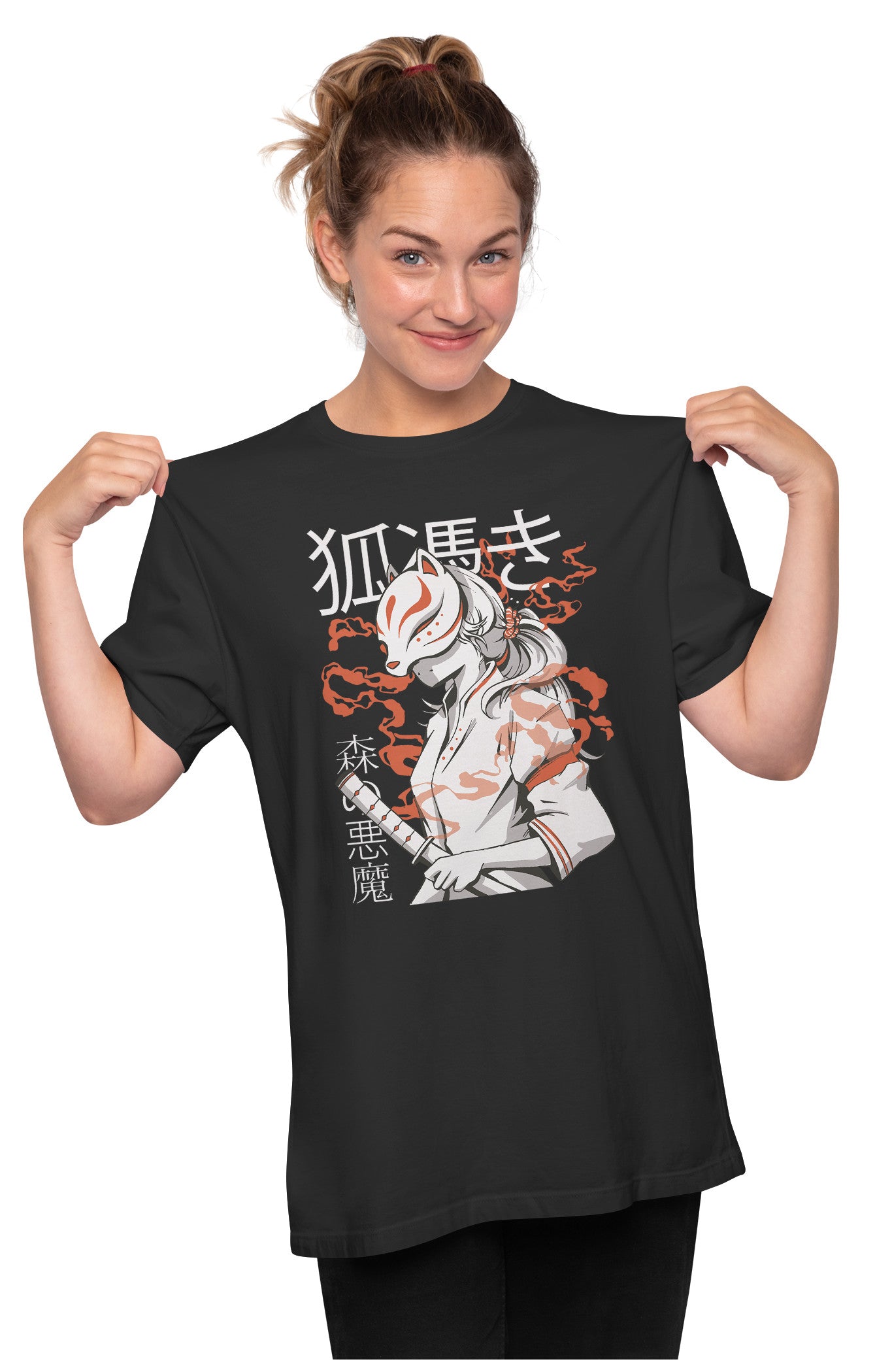 Kitsune Samurai Oversized Unisex T-shirt
