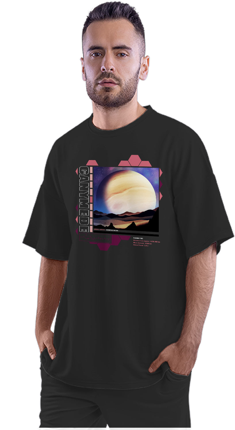 Ganymede - Moon of Jupiter Oversized Unisex T-shirt