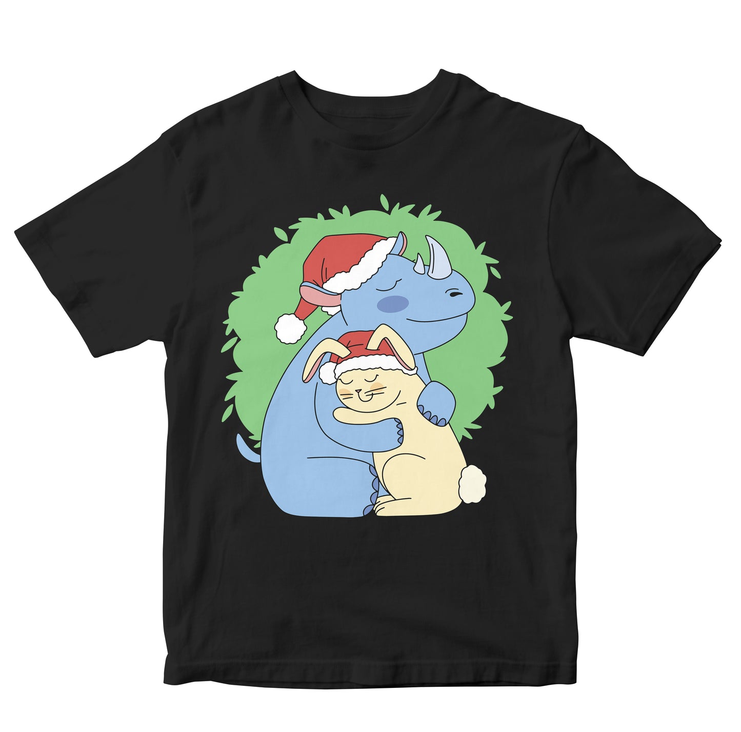 Christmas Bunny & Rhino Hug Toddler
