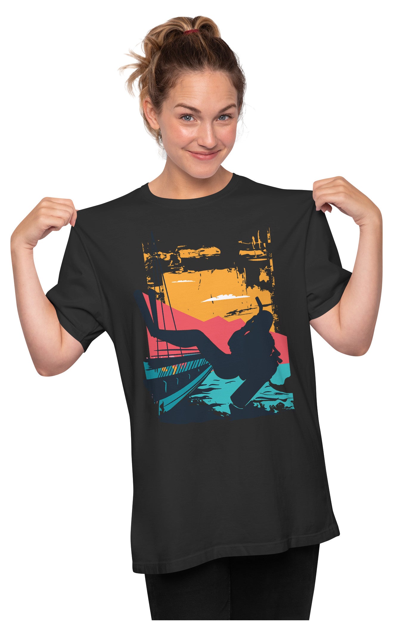 Scuba Diving Oversized Unisex T-shirt