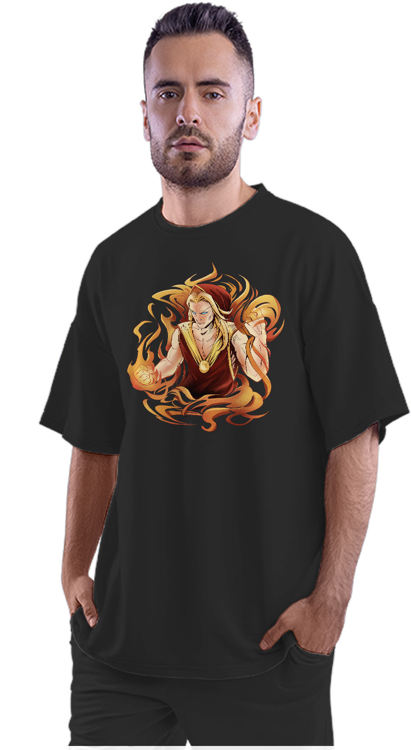 Fire Enchantment Elf Oversized Unisex T-shirt