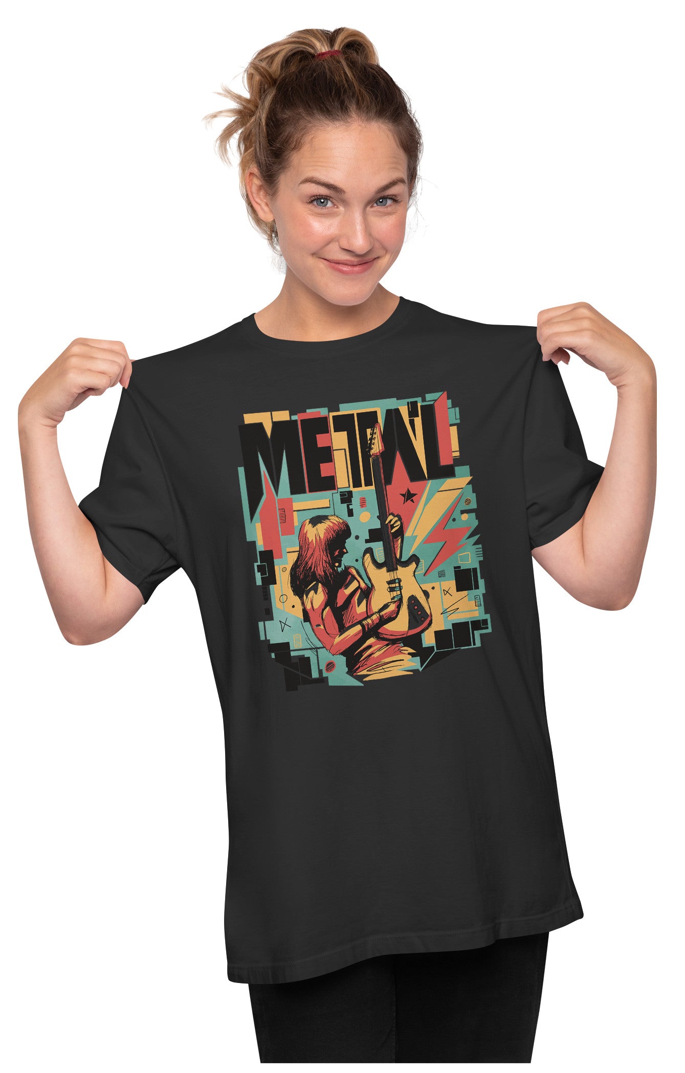 Metal Musician Abstract Oversized Unisex T-shirt