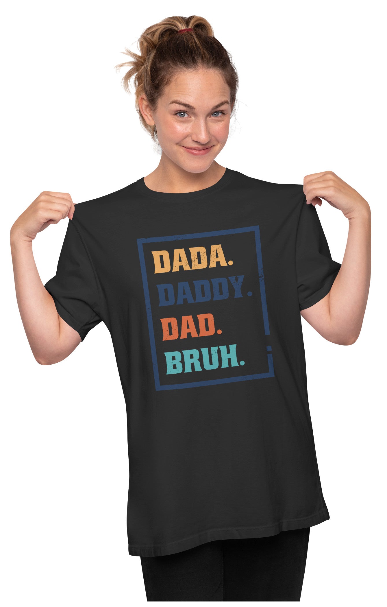 Dada Daddy Dad Bruh - Funny Dad Tee Oversized Unisex T-shirts