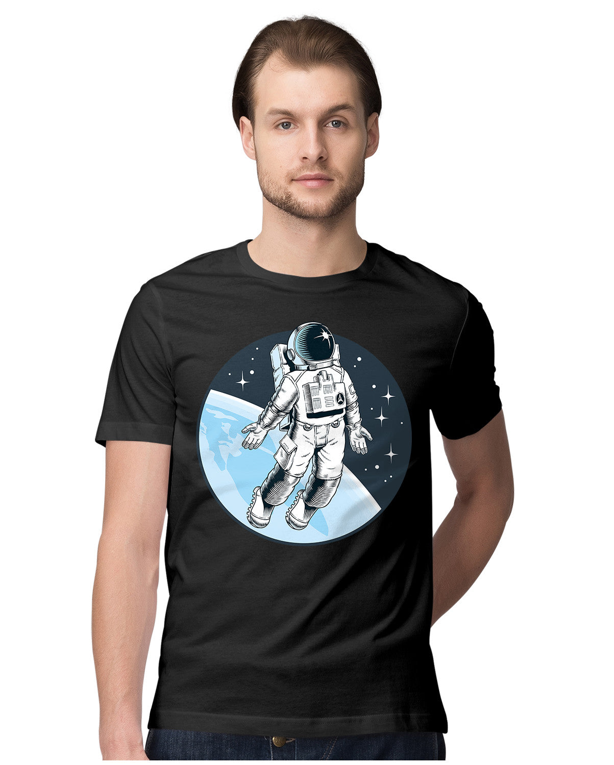 Astronaut Free Floating Through Space
