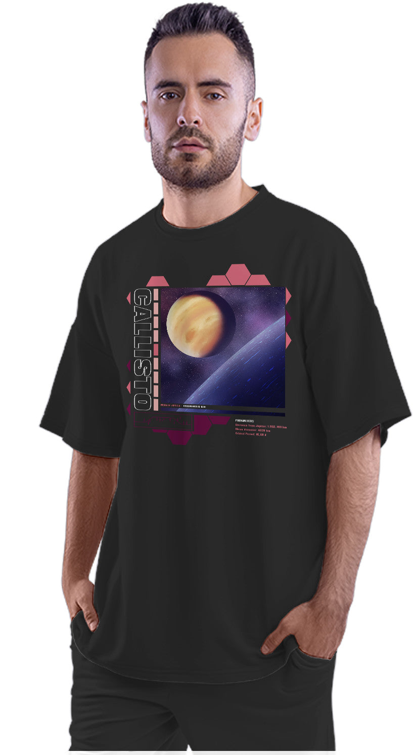 Callisto - Moon Of Jupiter Oversized Unisex T-shirt