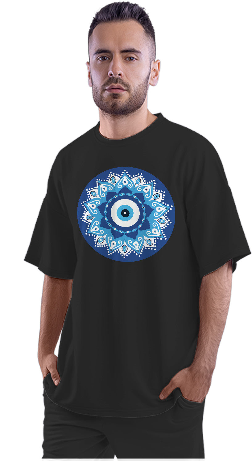 Evil Eye Mandala Oversized Unisex T-shirt