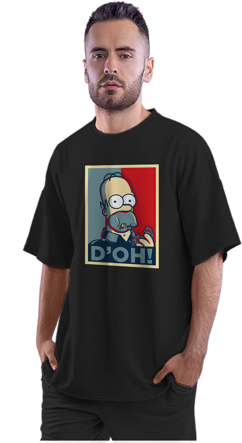 Doh - Homer Simpson Oversized Unisex T-shirt