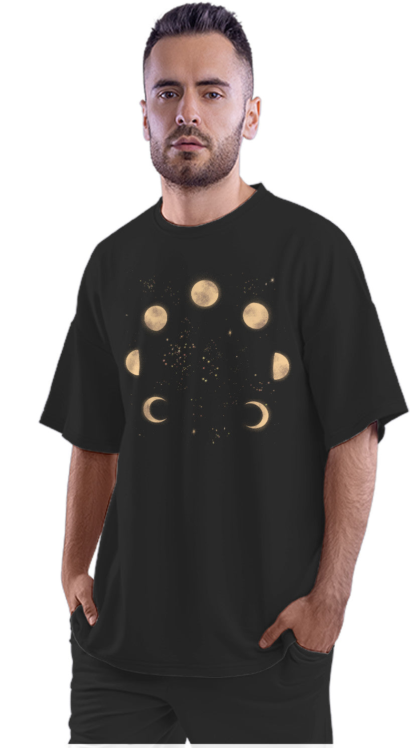 Phases Of The Moon Oversized Unisex T-shirt