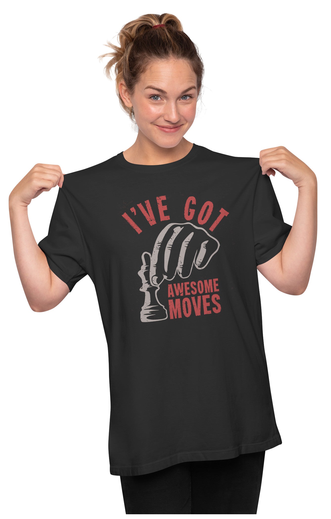 I've Got Awesome Moves - Chess Textured Look
