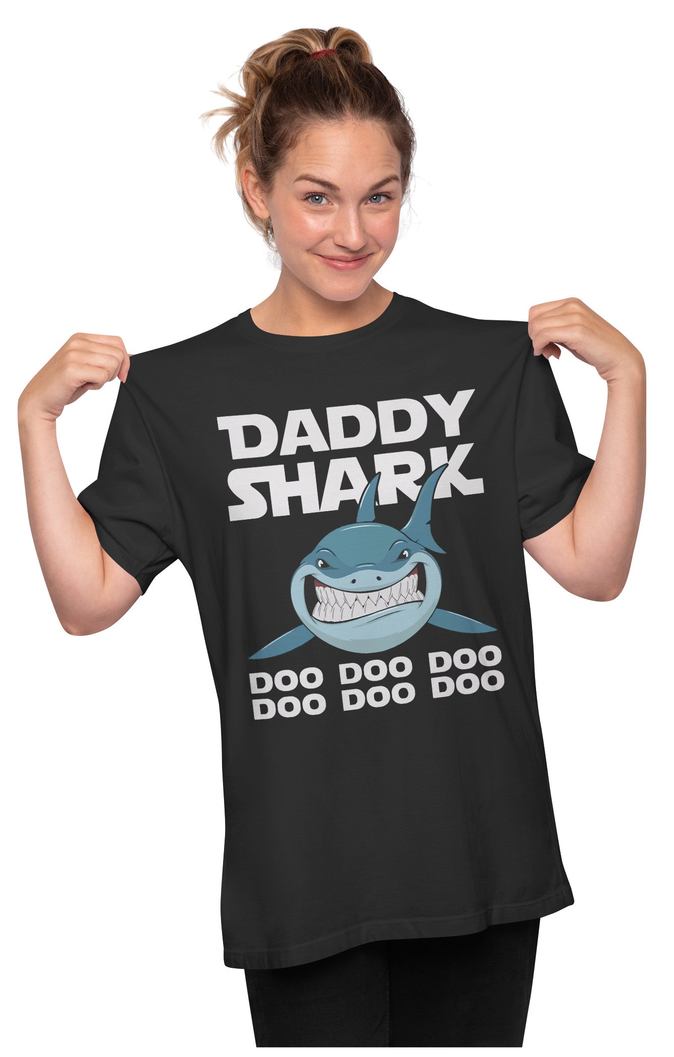 Daddy Shark Doo Doo Doo Oversized Unisex T-shirts