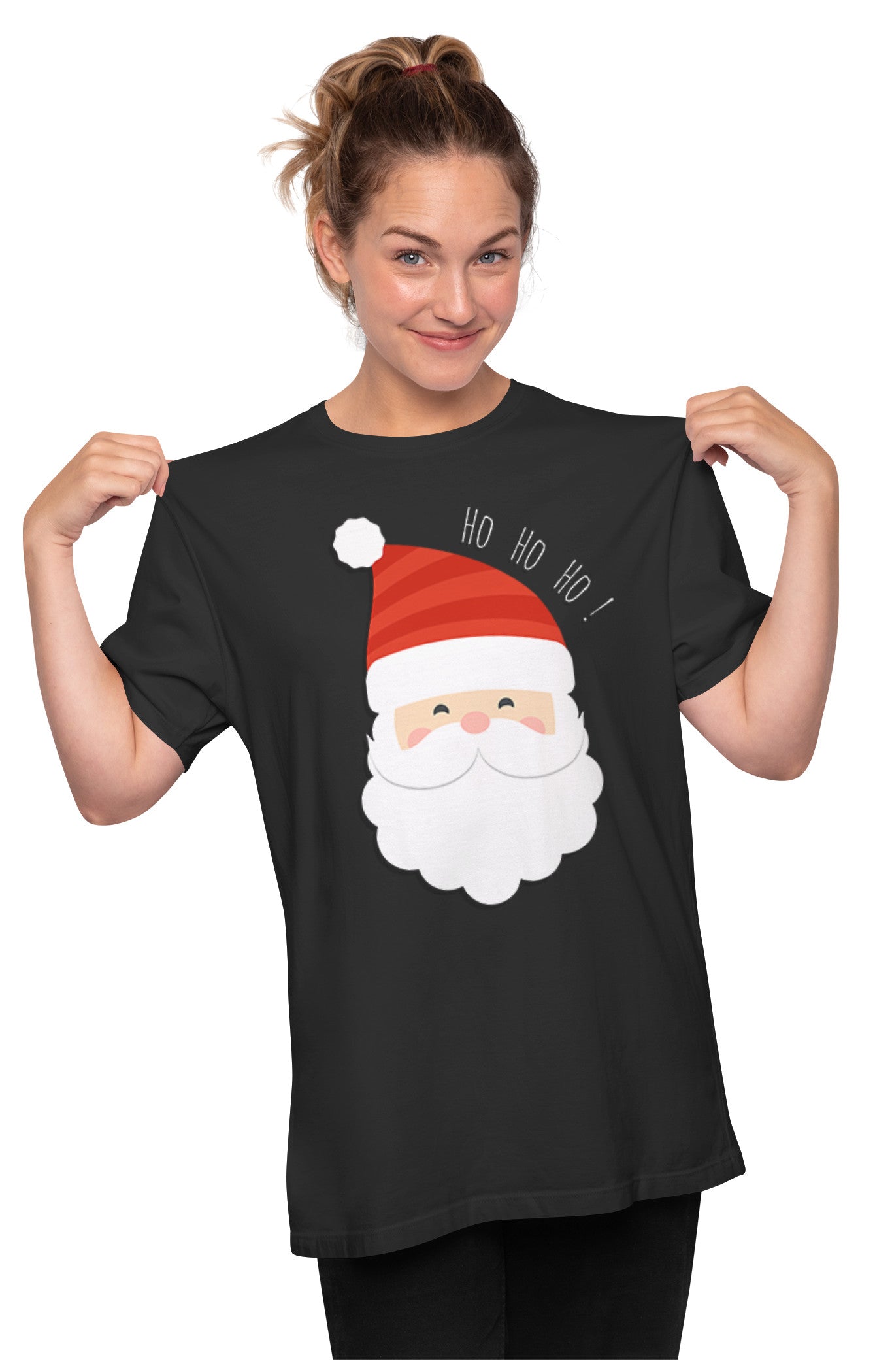 Ho Ho Ho! Merry Christmas Santa Claus Oversized Unisex T-shirt