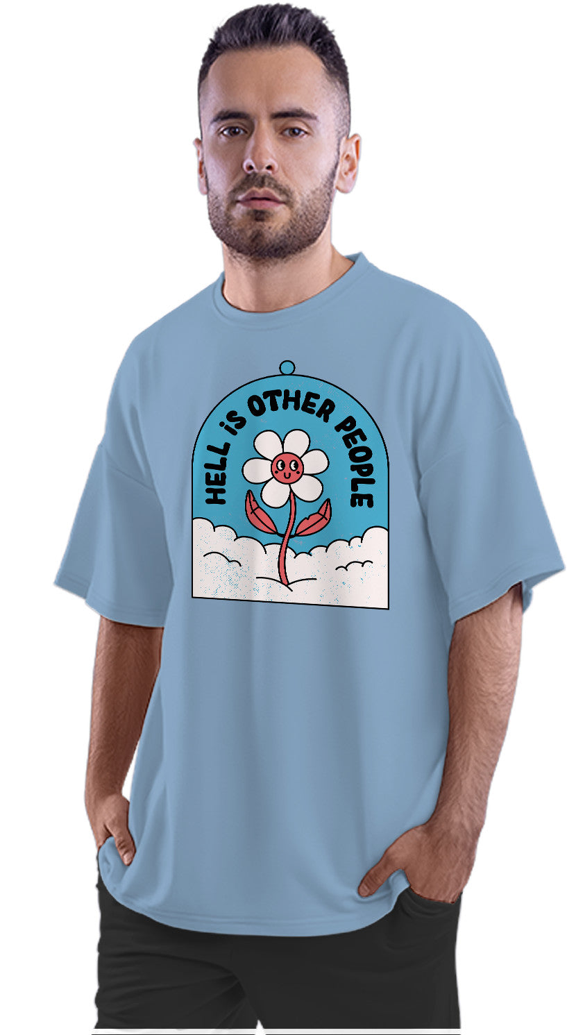 Antisocial Flower Oversized Unisex T-shirt