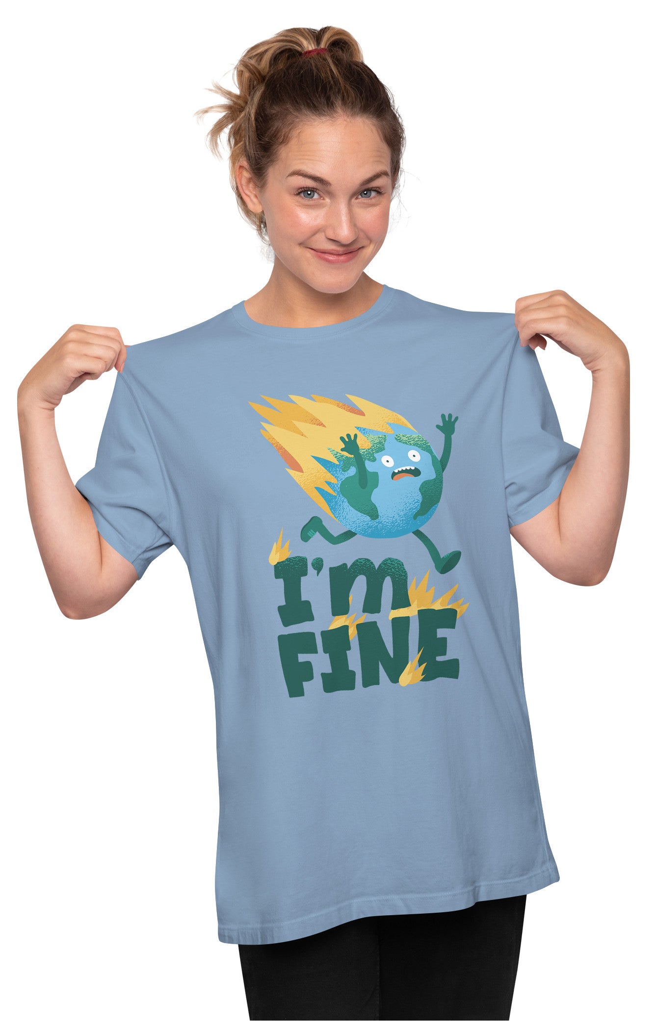 I'm Fine - Global Warming - Earth Oversized Unisex T-shirt