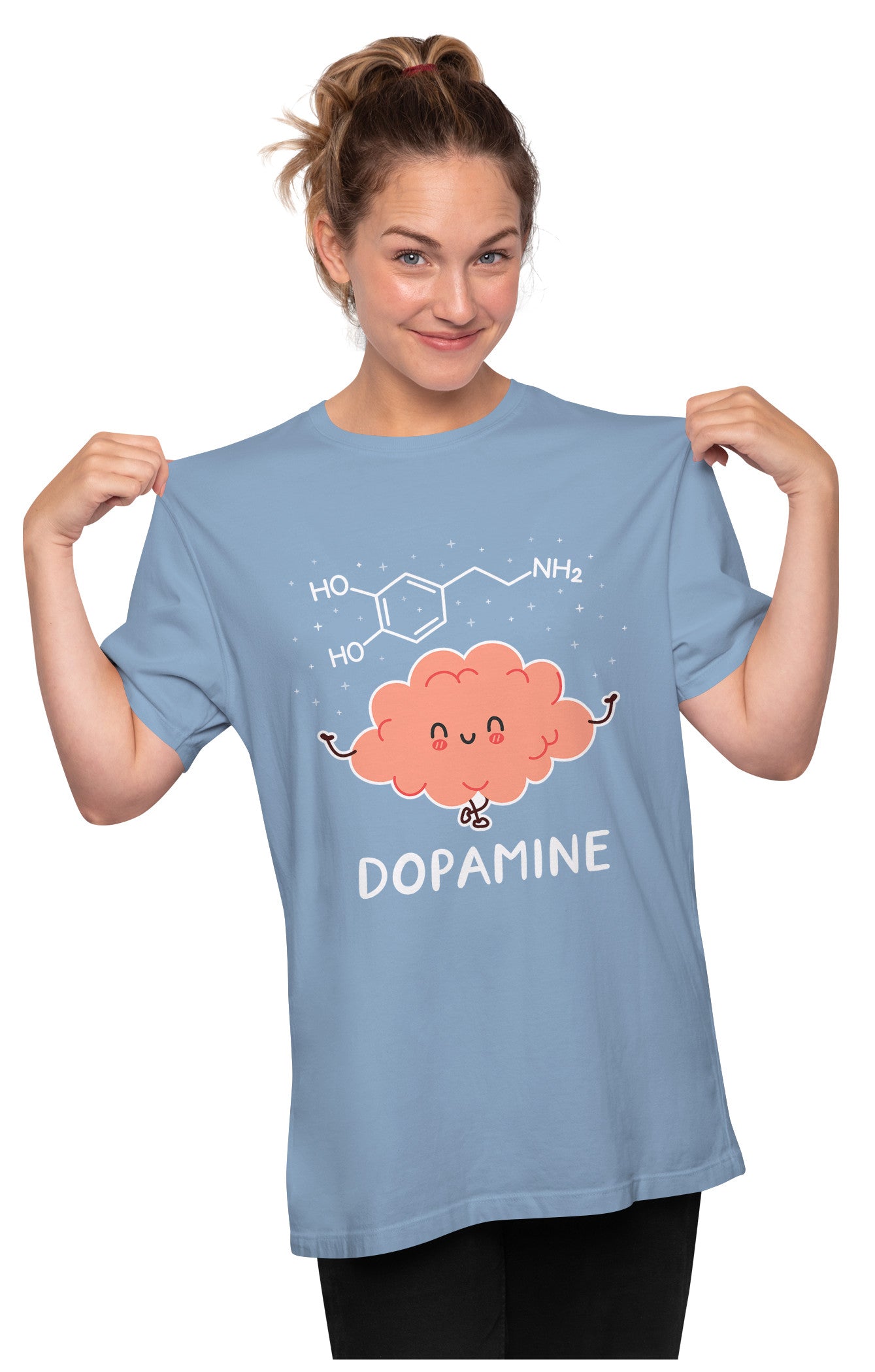 Dopamine - Cute Brain Oversized Unisex T-shirt
