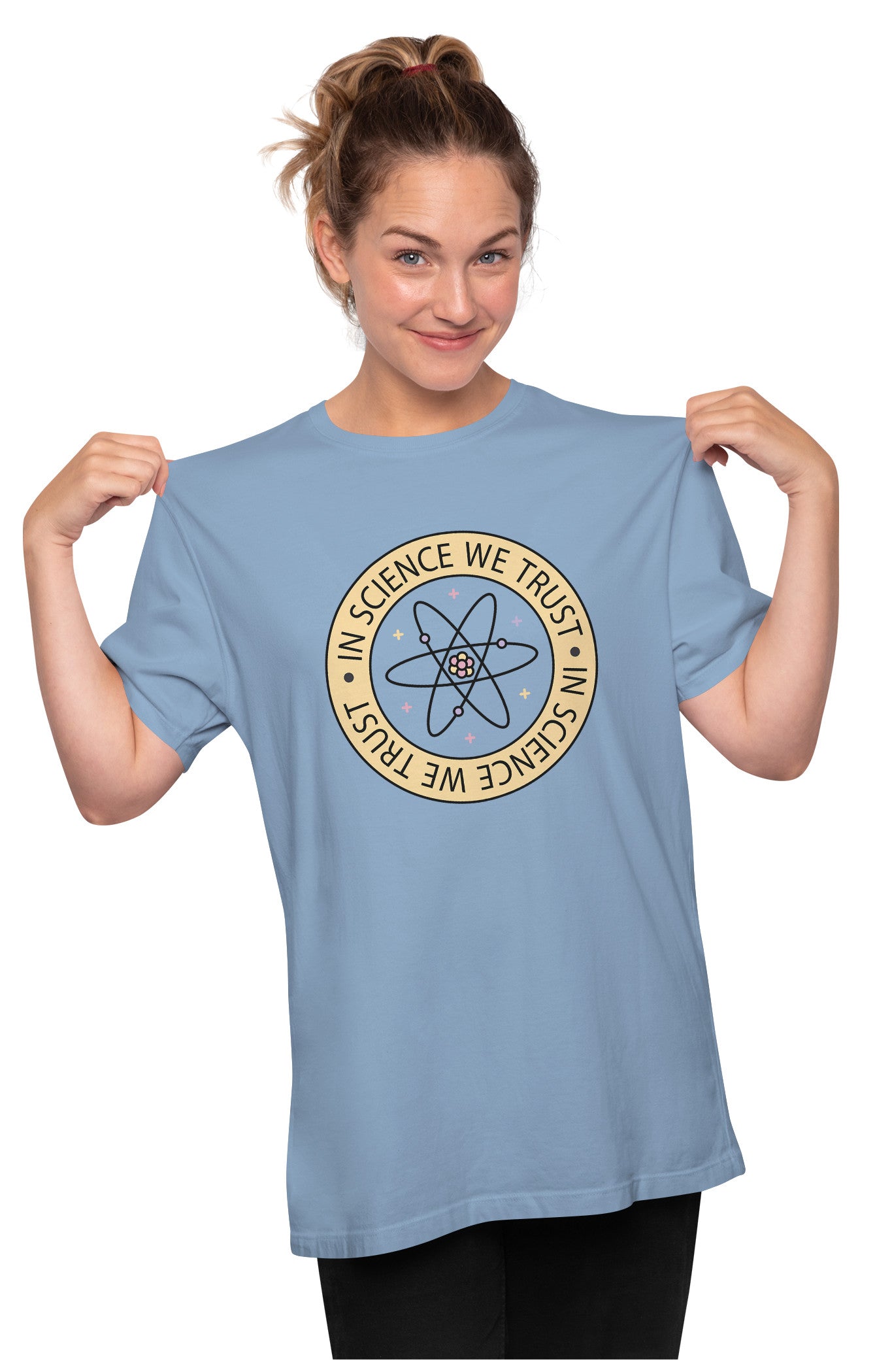 In Science We Trust - Quote Oversized Unisex T-shirt
