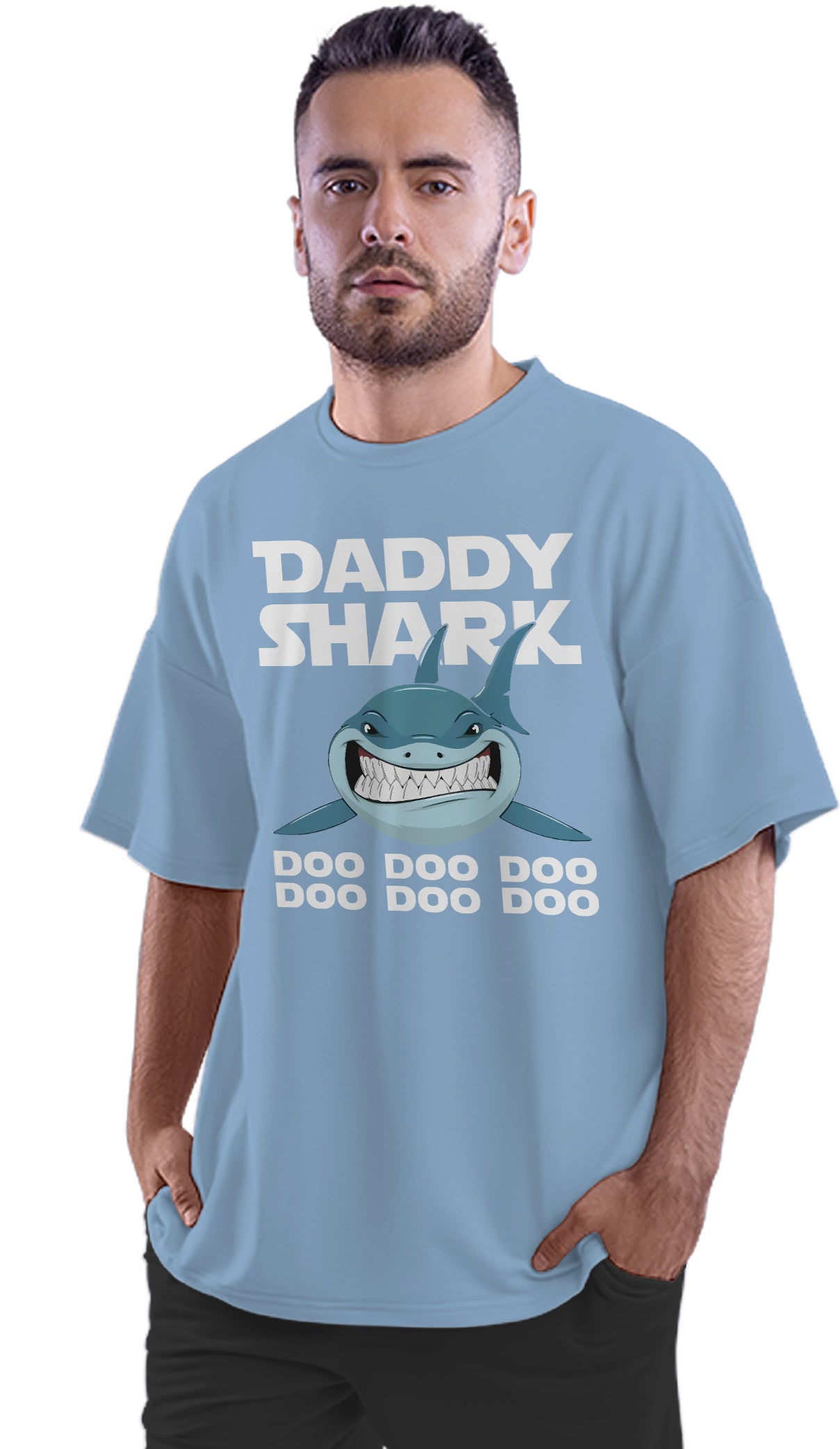 Daddy Shark Doo Doo Doo Oversized Unisex T-shirts