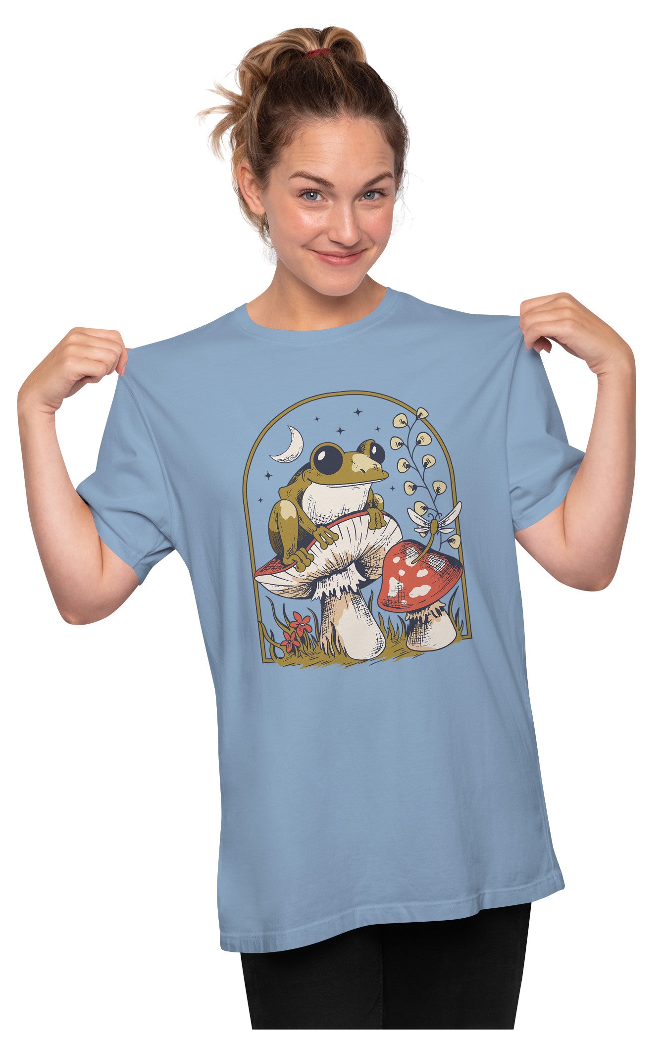 Frog & Mushrooms Oversized Unisex T-shirt
