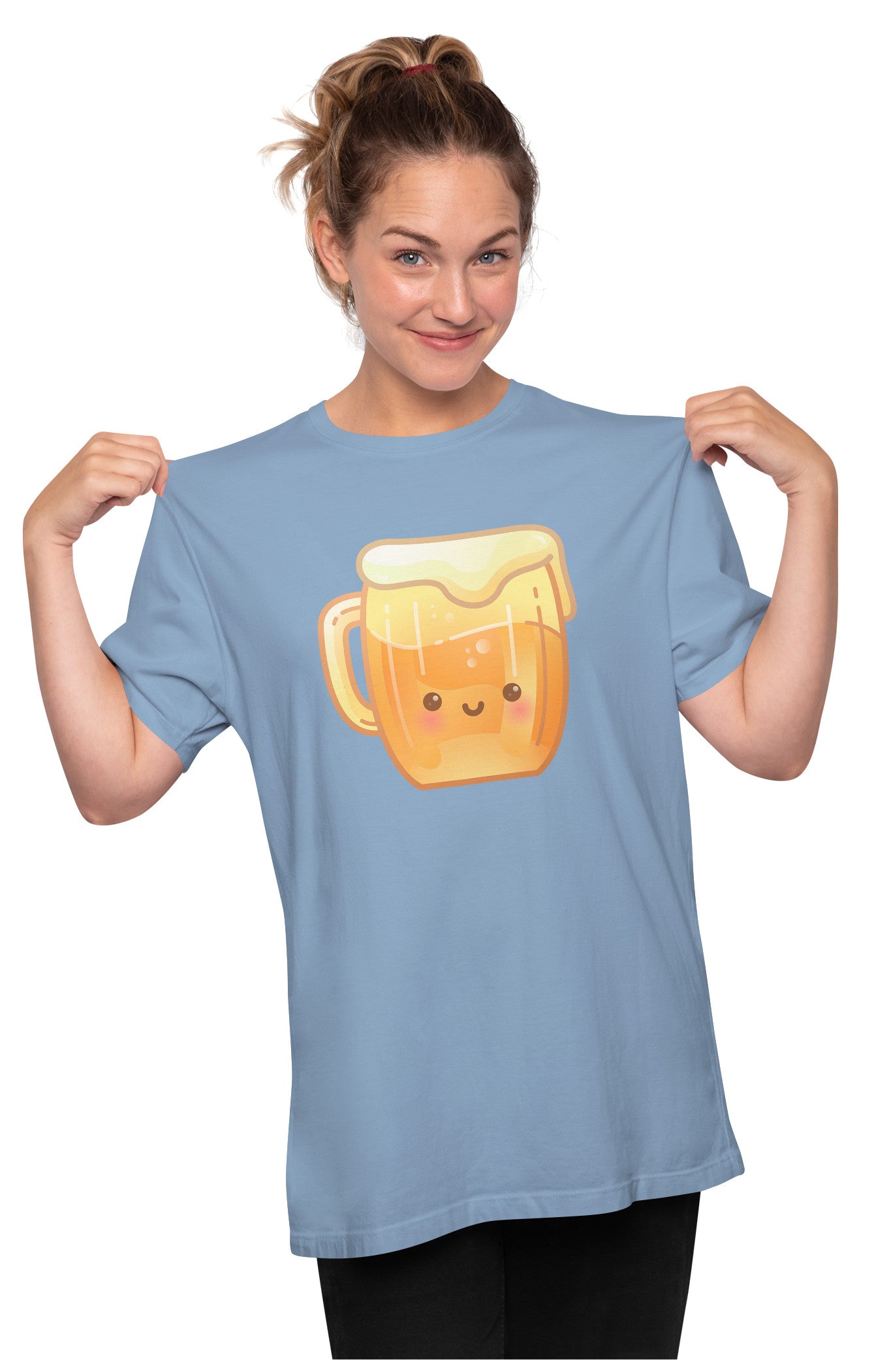 Happy Beer Mug Oversized Unisex T-shirt