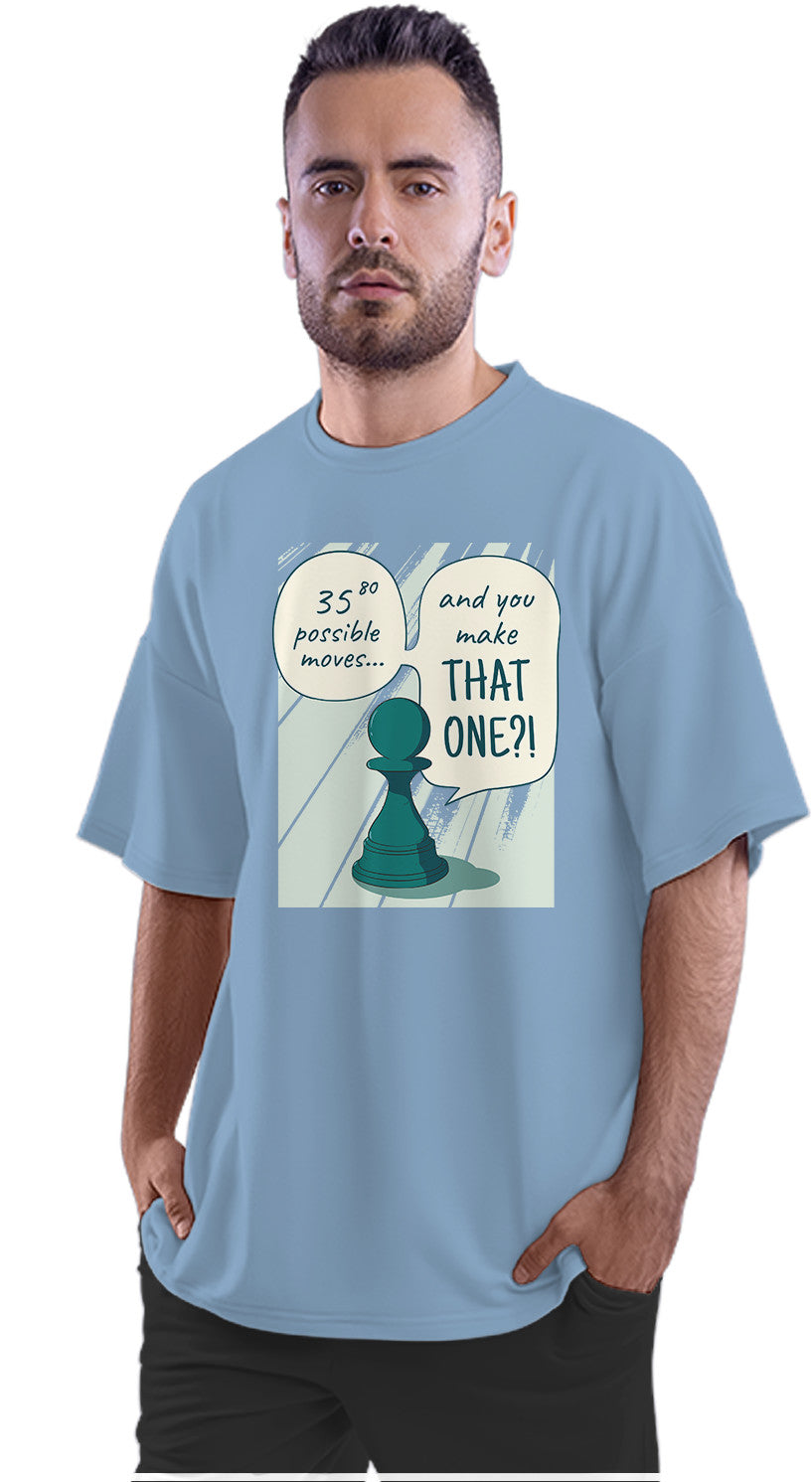 Sarcastic Pawn - Chess Oversized Unisex T-shirt