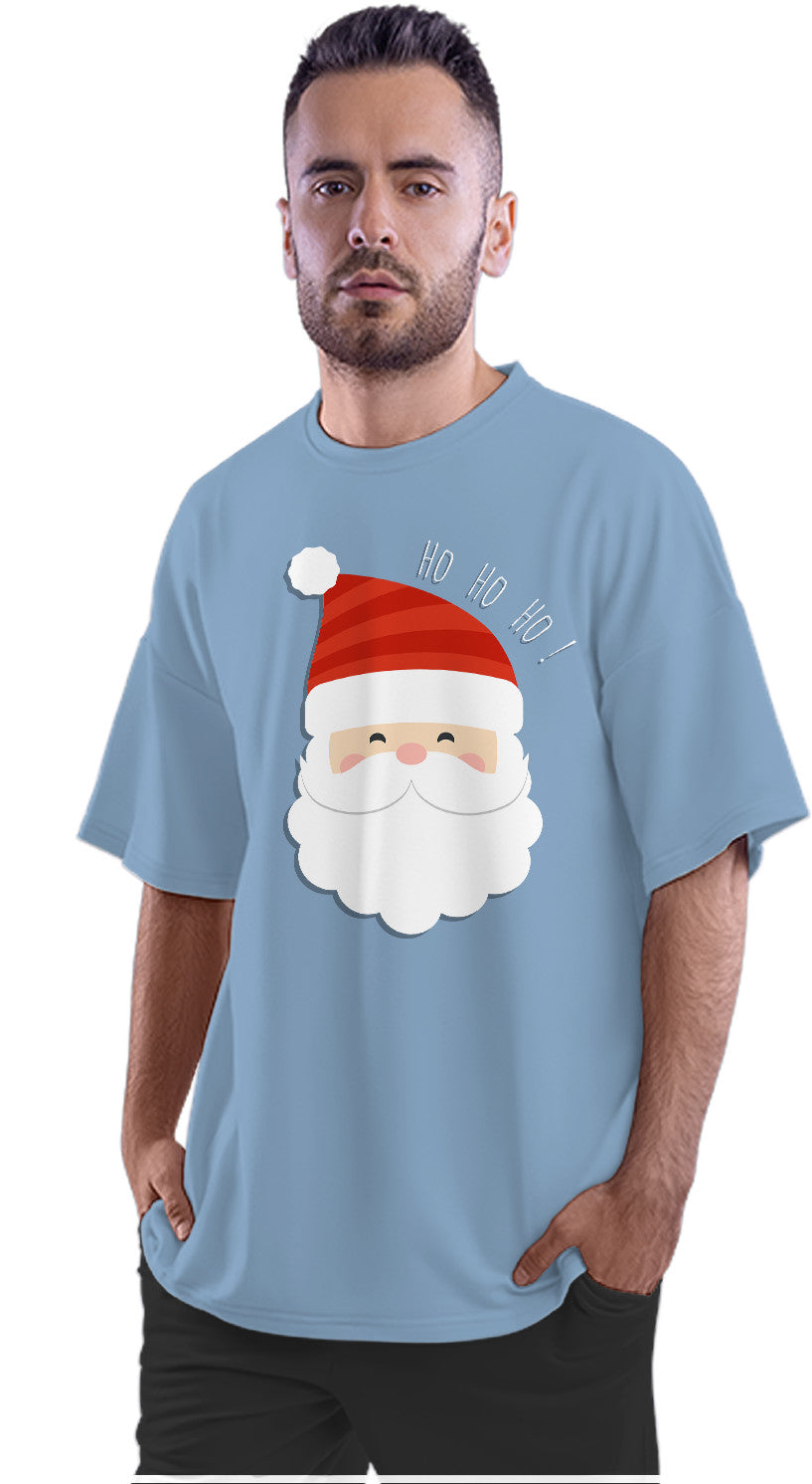 Ho Ho Ho! Merry Christmas Santa Claus Oversized Unisex T-shirt
