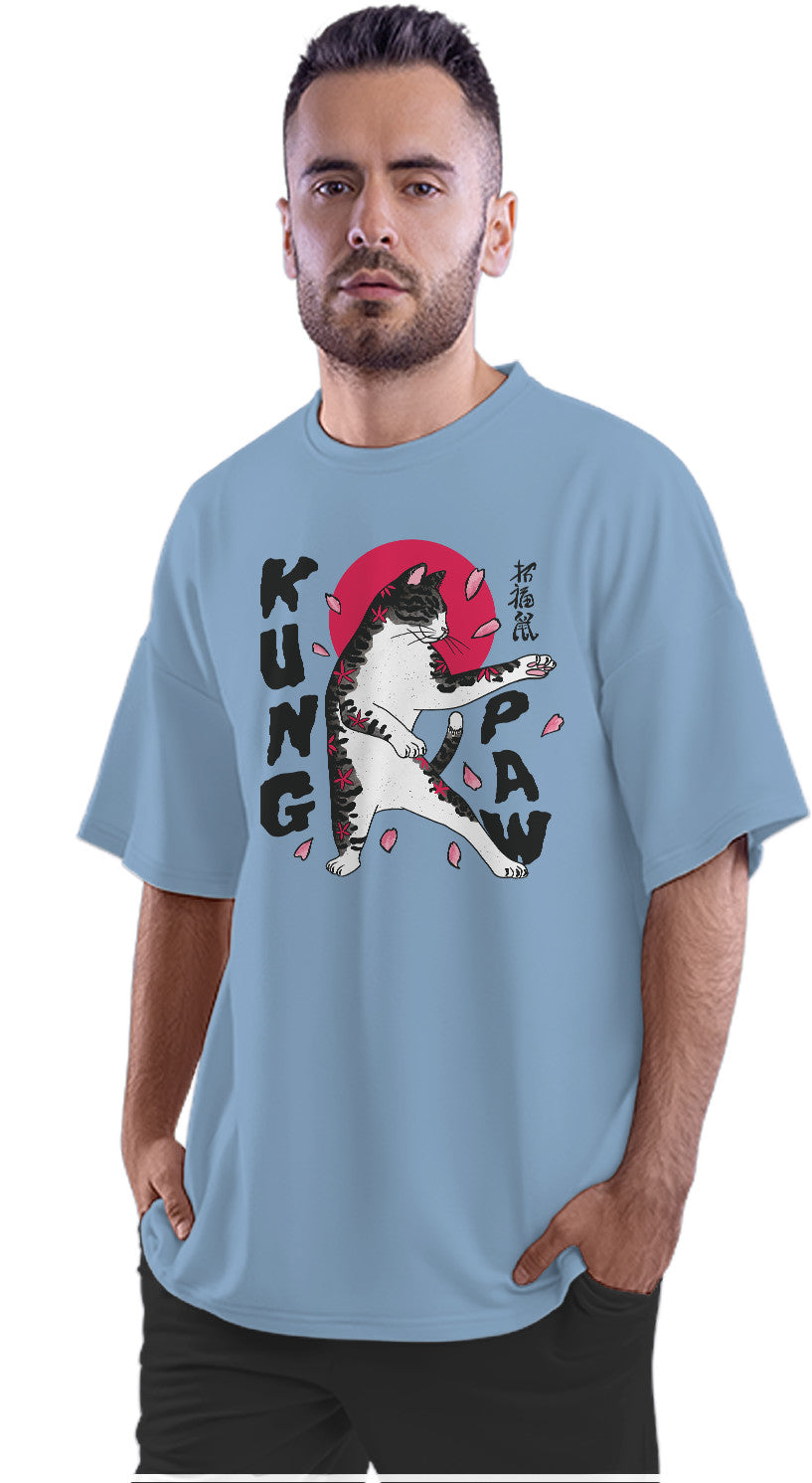 Kung Fu Cat - Karate Cat Oversized Unisex T-shirt
