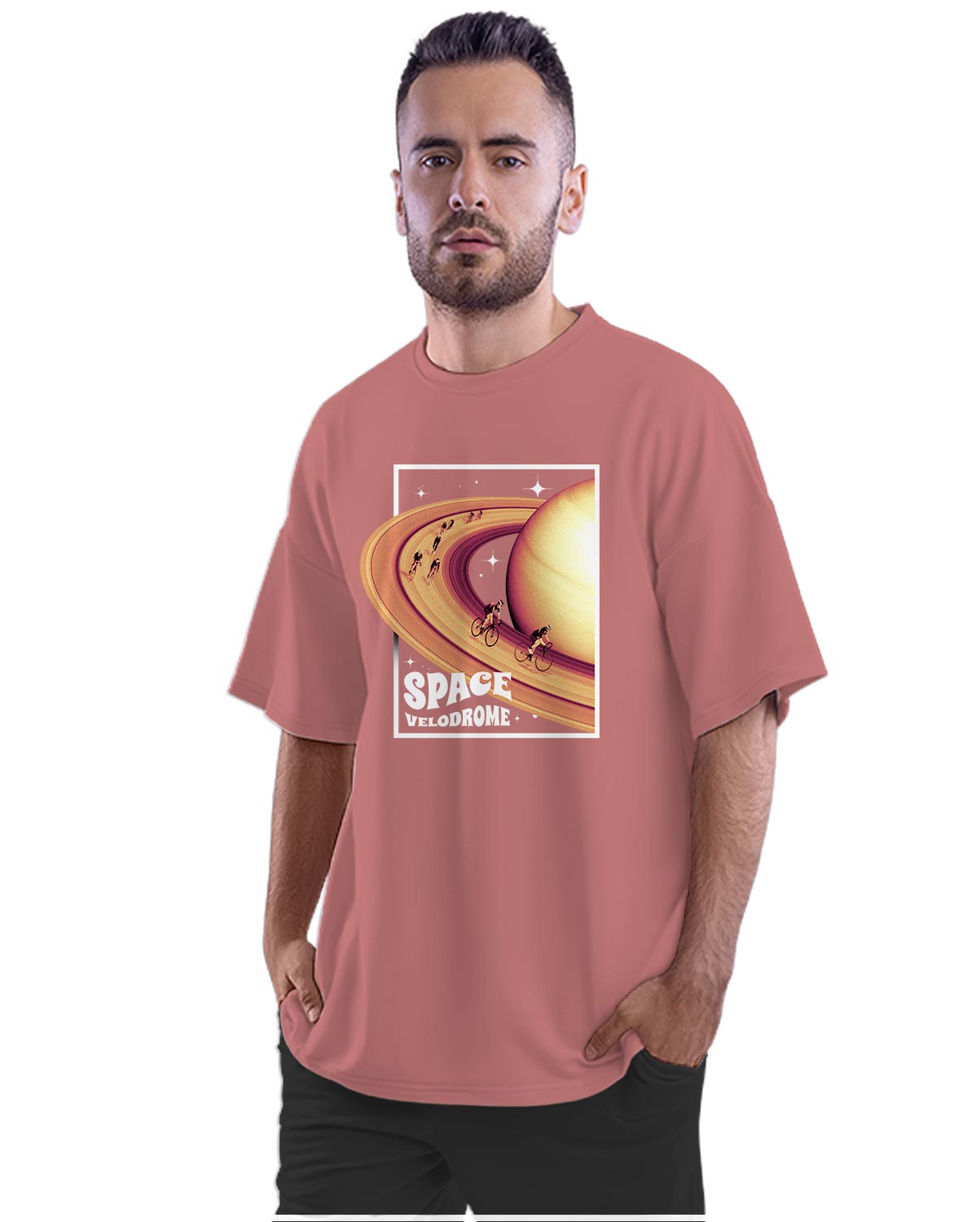 Space Velodrome - Saturn Oversized Unisex T-shirt