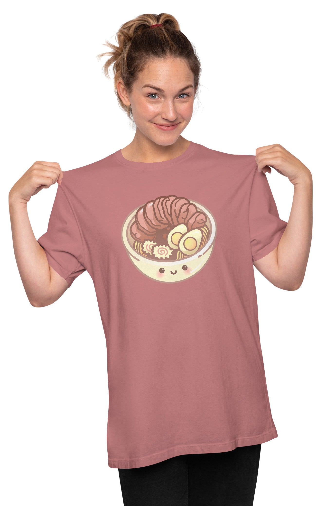Kawaii Ramen Bowl Oversized Unisex T-shirt
